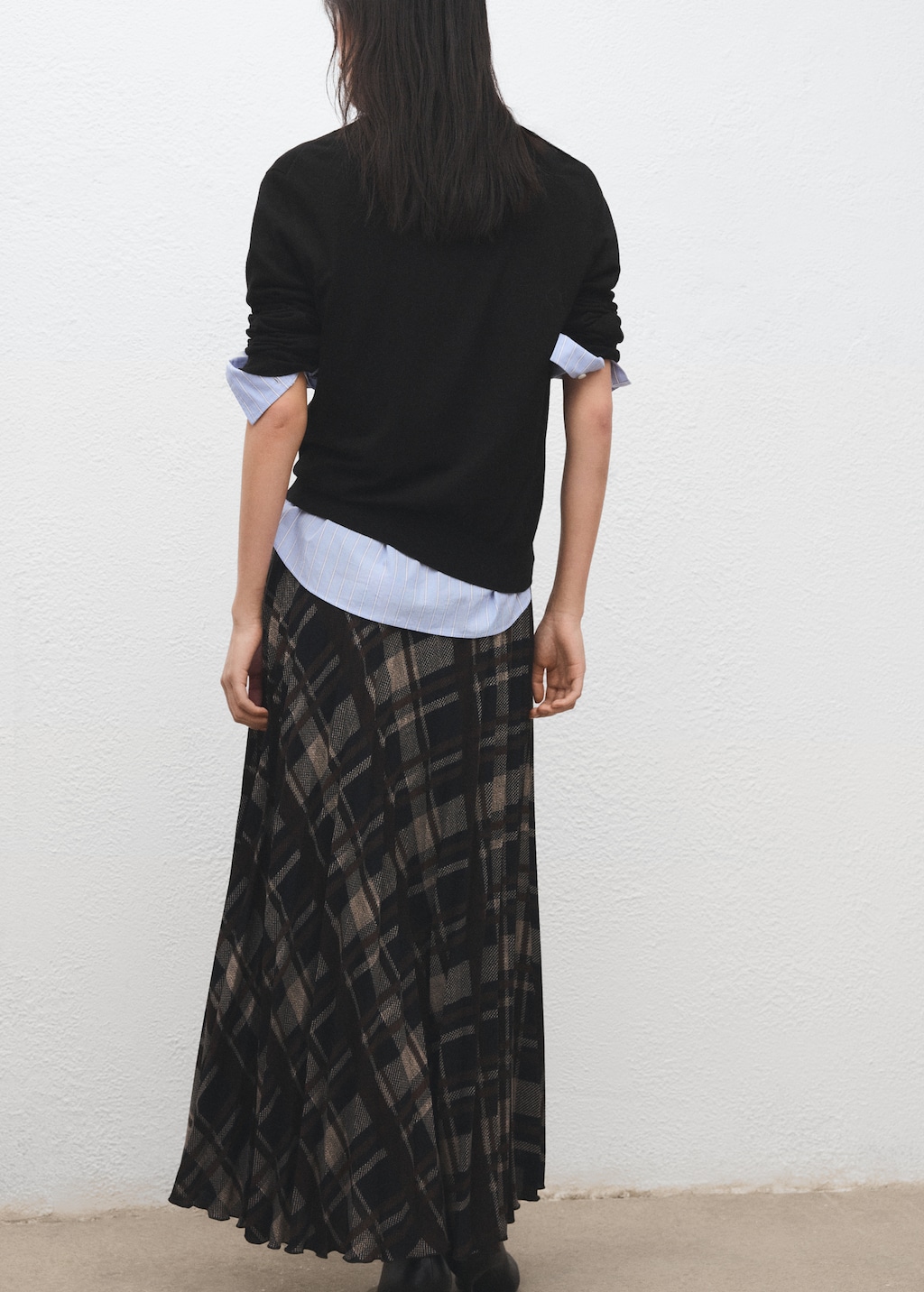 Mango V-neck knit sweater