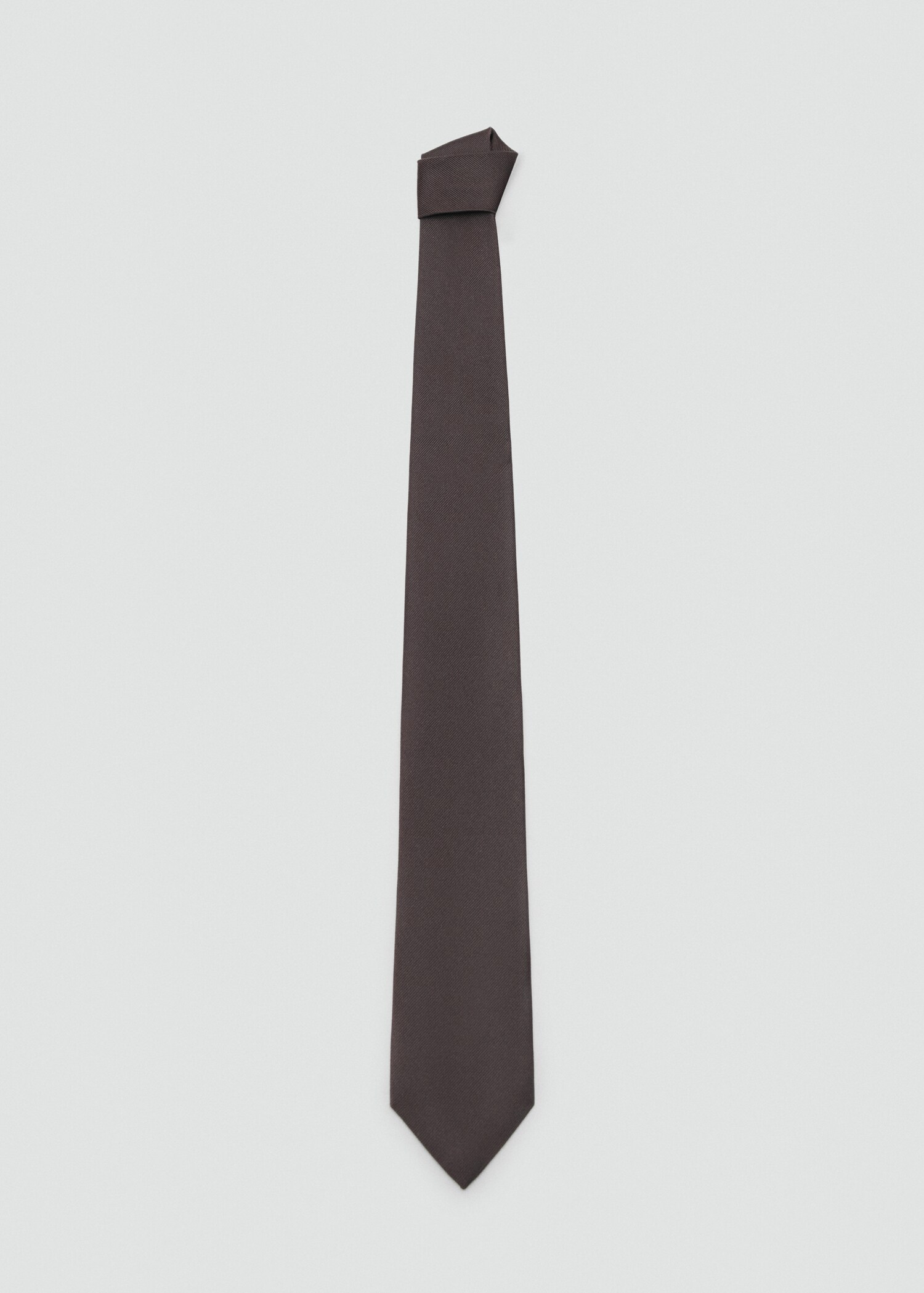 Plain silk tie - Article without model