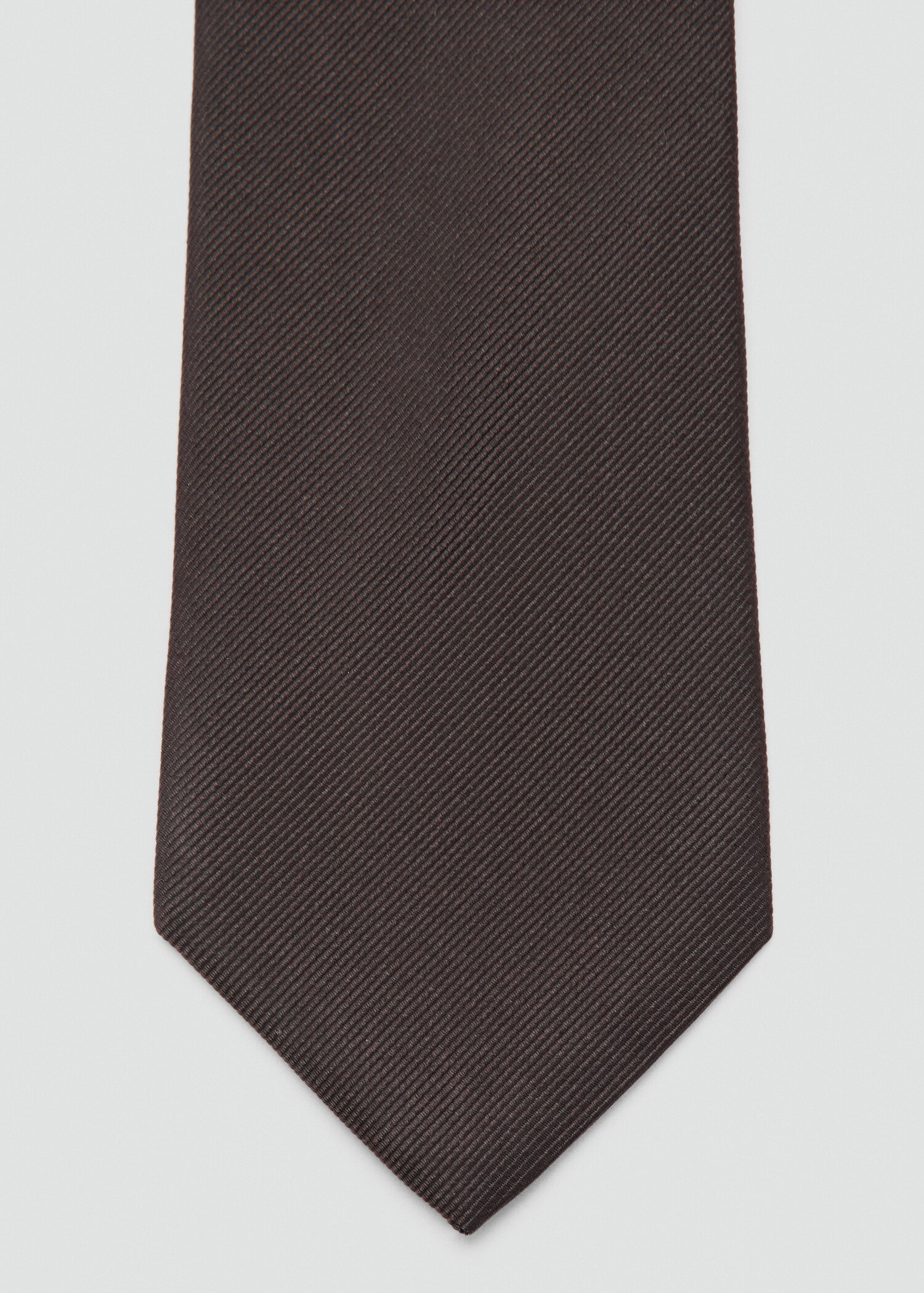 Plain silk tie - Details of the article 1