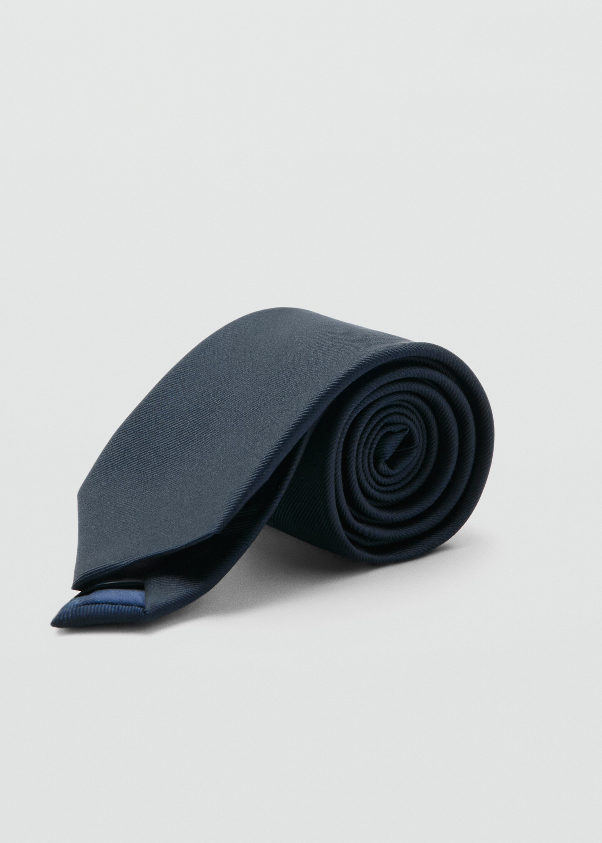 Plain silk tie - Medium plane, Navy. Ref: 27031277-00.