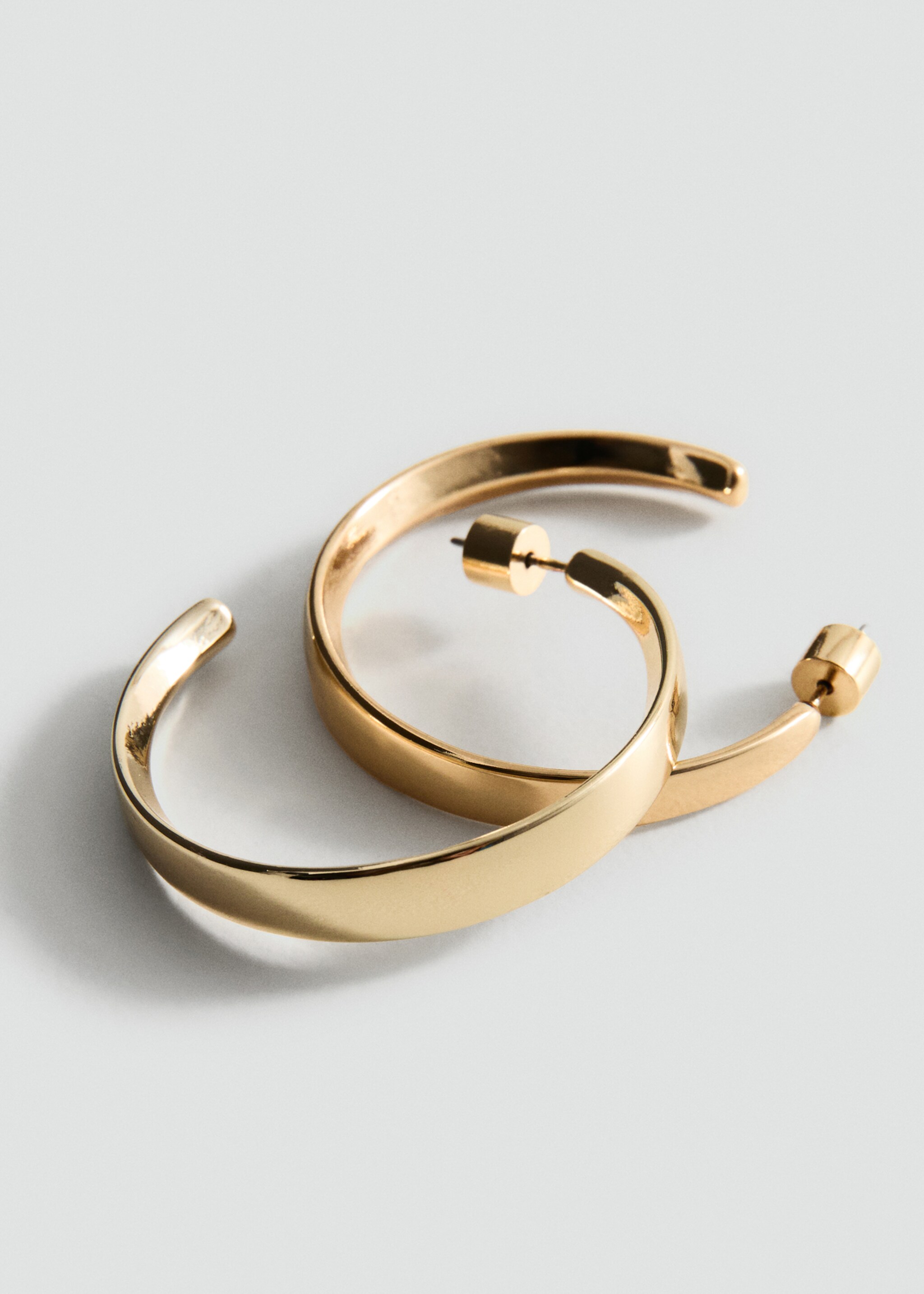 Hoop earrings - Medium plane, Gold. Ref: 27031278-00.