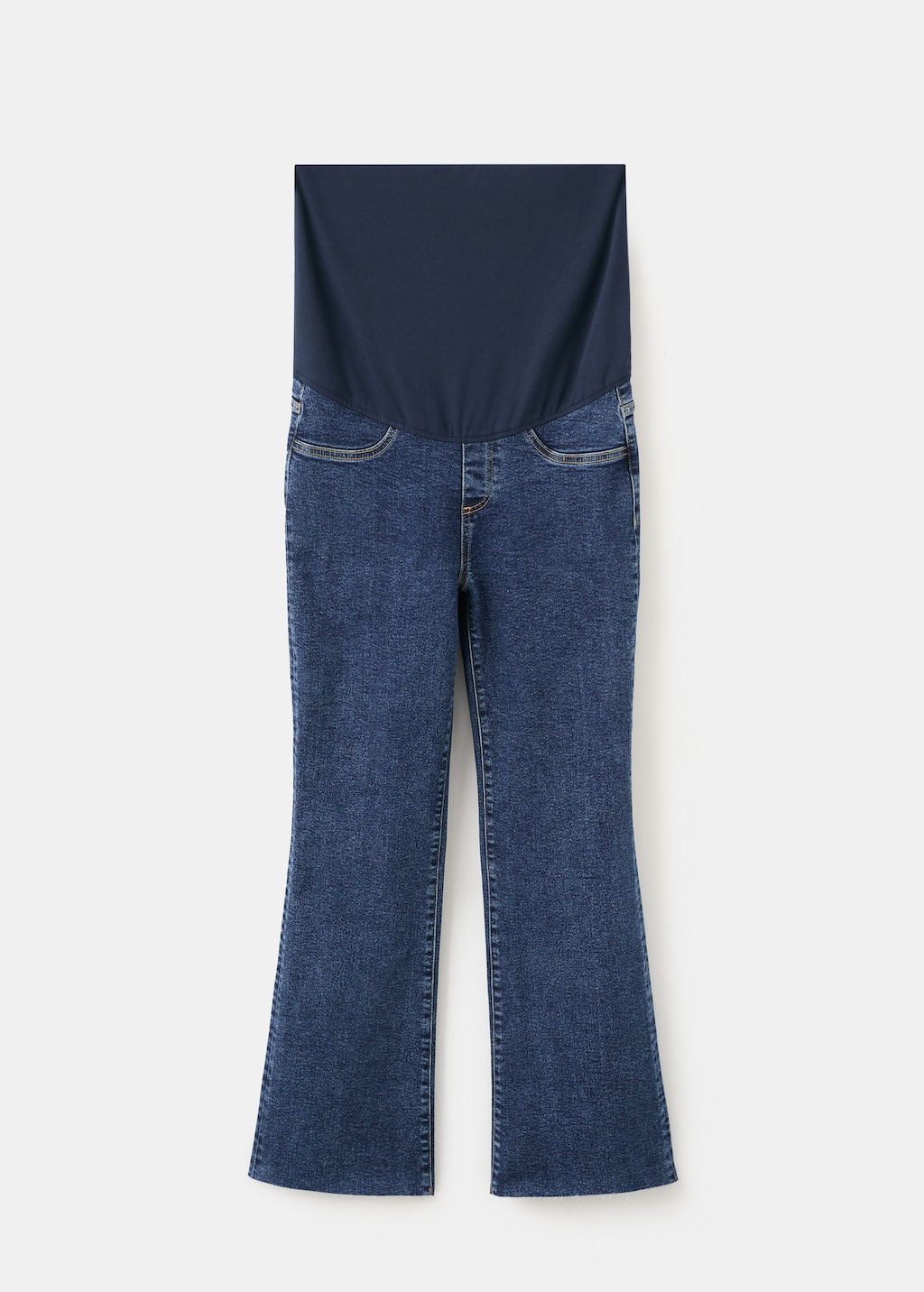 Mango Maternity flared cropped jeans