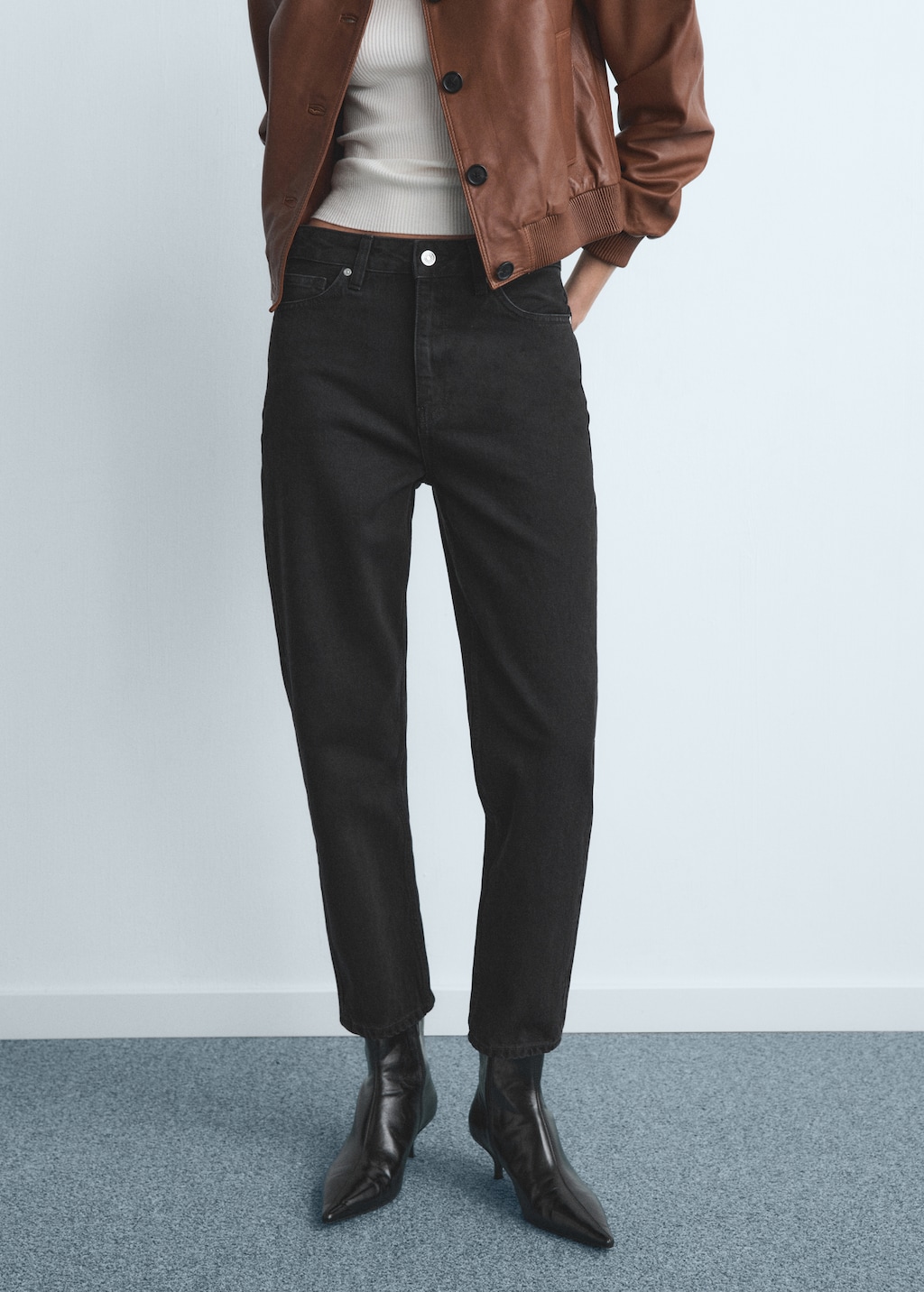 Mango Mom2000 high-rise jeans