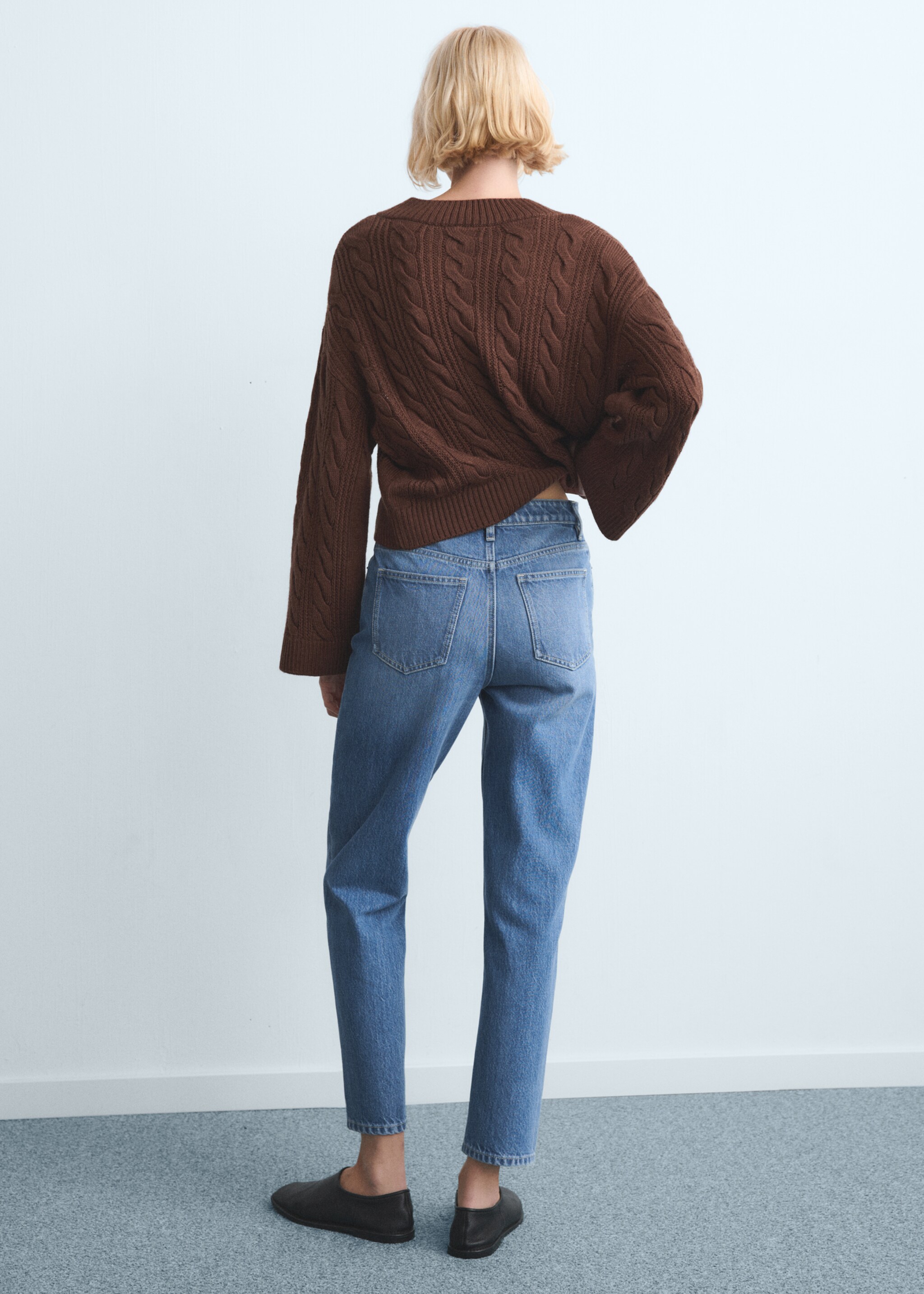 Mom2000 high-rise jeans - Reverse of the article, Medium Blue. Ref: 27031284-00.