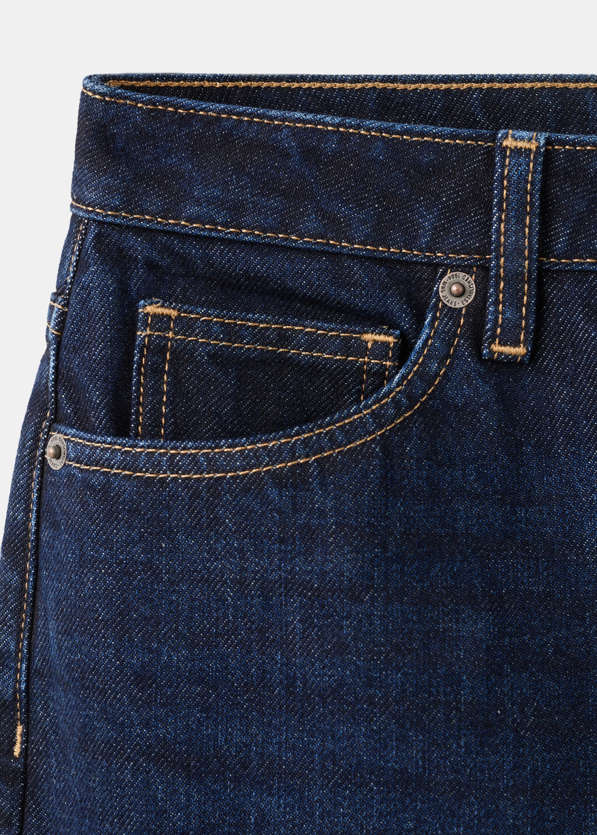 Mom2000 high-rise jeans - Details of the article 0, Dark Blue. Ref: 27031285-00.