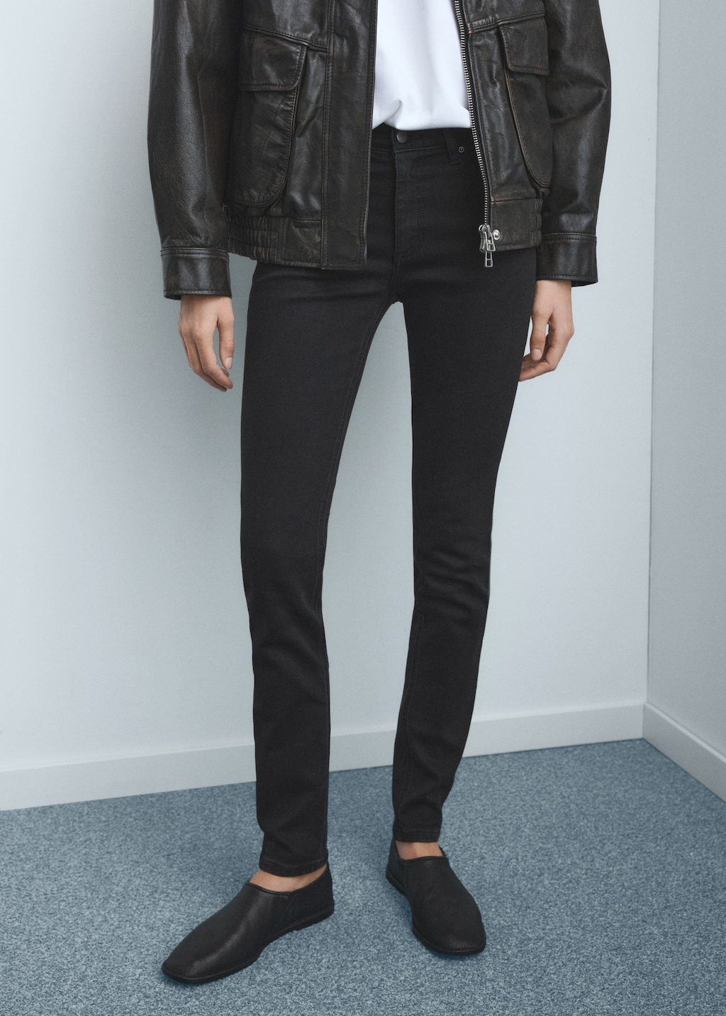 Mango Mid-rise skinny jeans