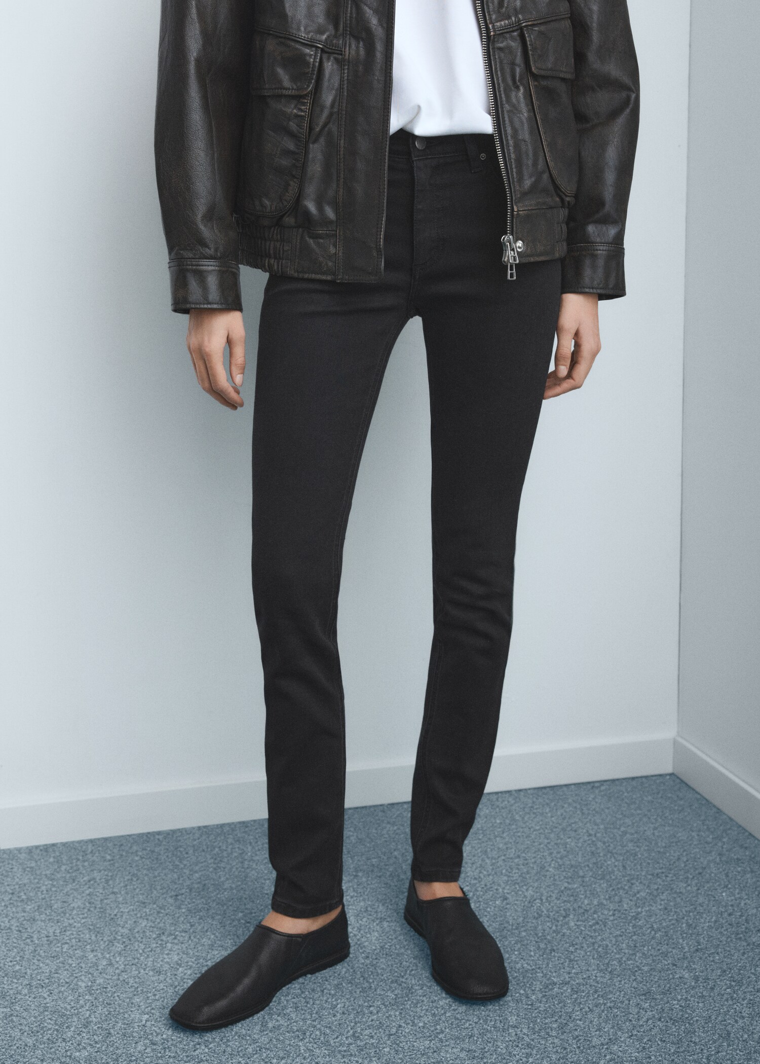 Mid-rise skinny jeans - Middenvlak