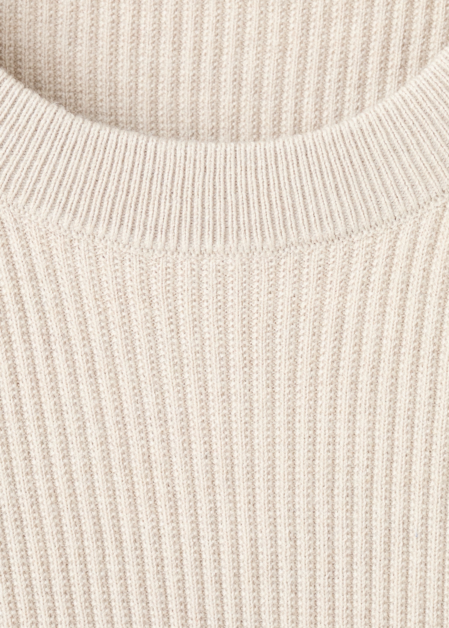 Pull coton maille fine côtelée - Détail de l'article 8