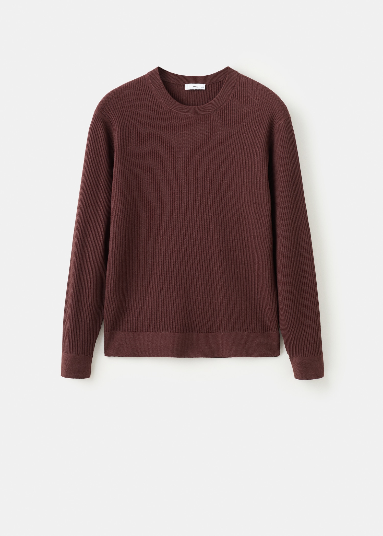 Pull coton maille fine côtelée - Article sans modèle