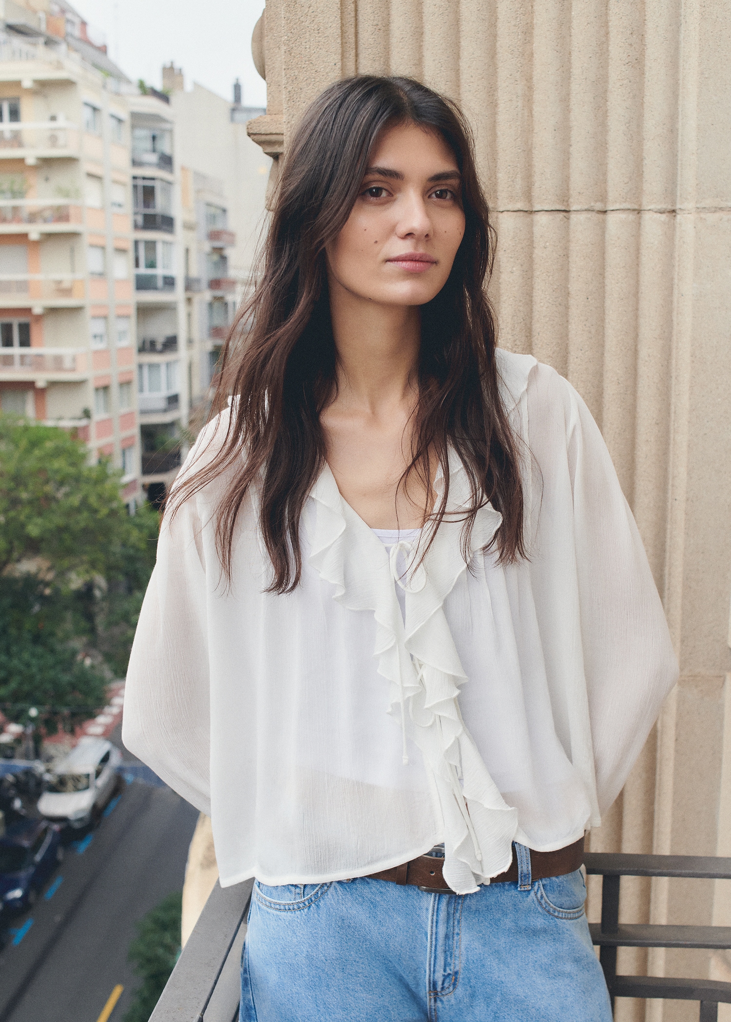 بلوزة بكشكشة مريحة - تفاصيل المنتج 5