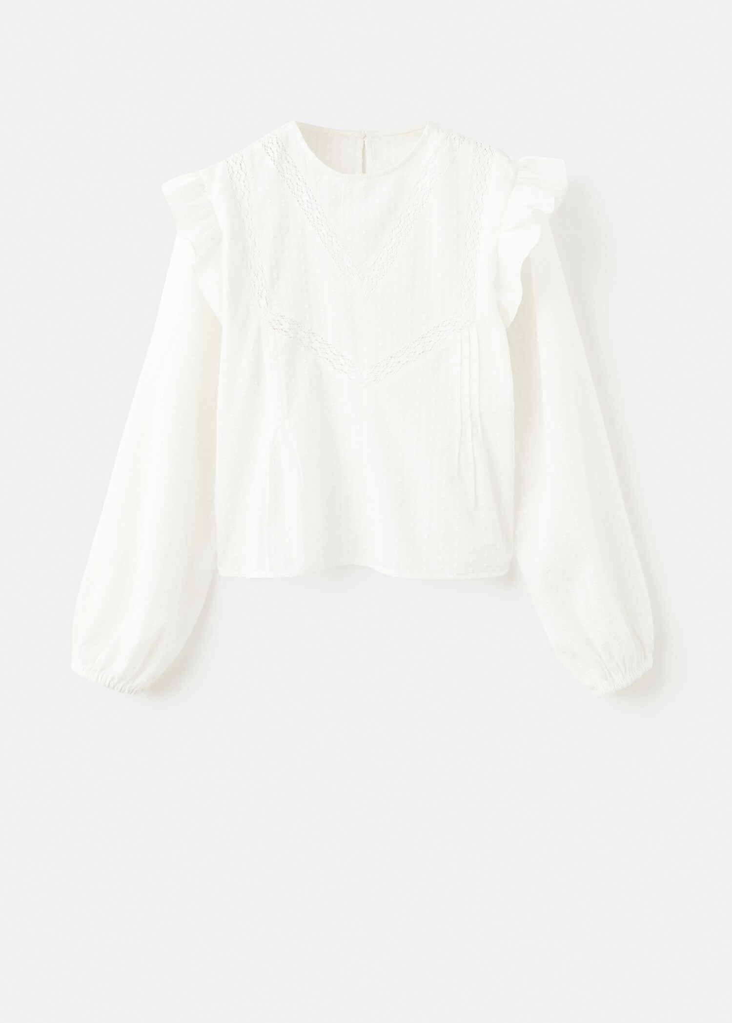 Ruffled plumeti blouse - Article without model