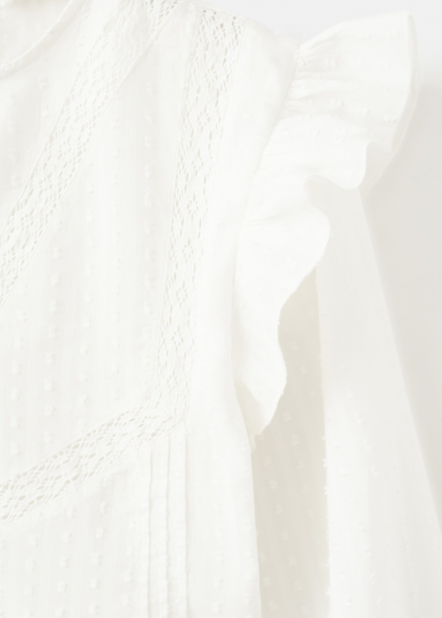 Ruffled plumeti blouse - Details of the article 8