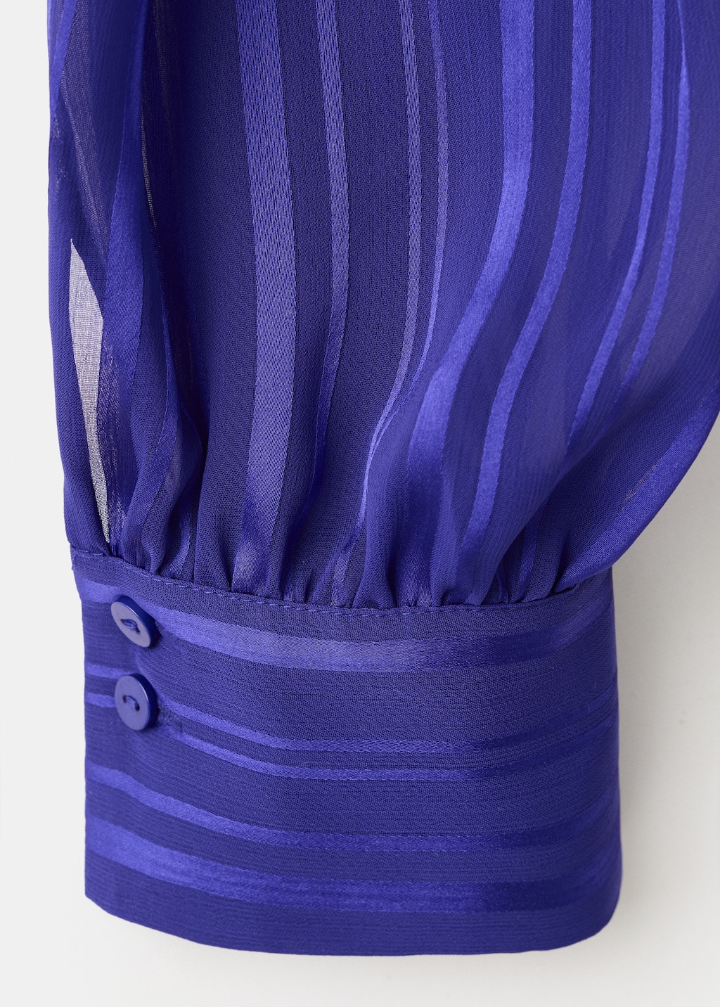 Striped blouse with scarf