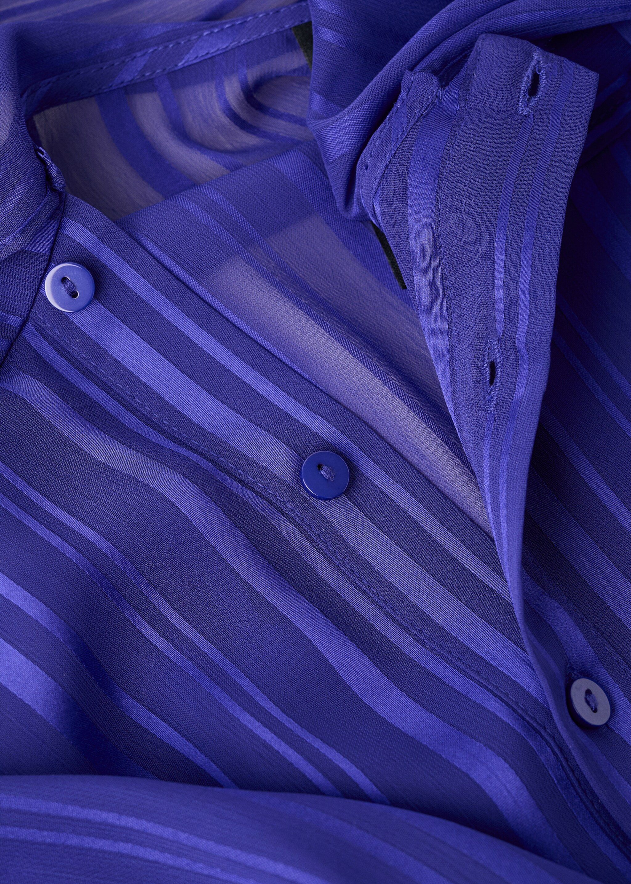 Blusa rayas fular - Detalle del artículo 8, Azul. Ref: 27031293-00.