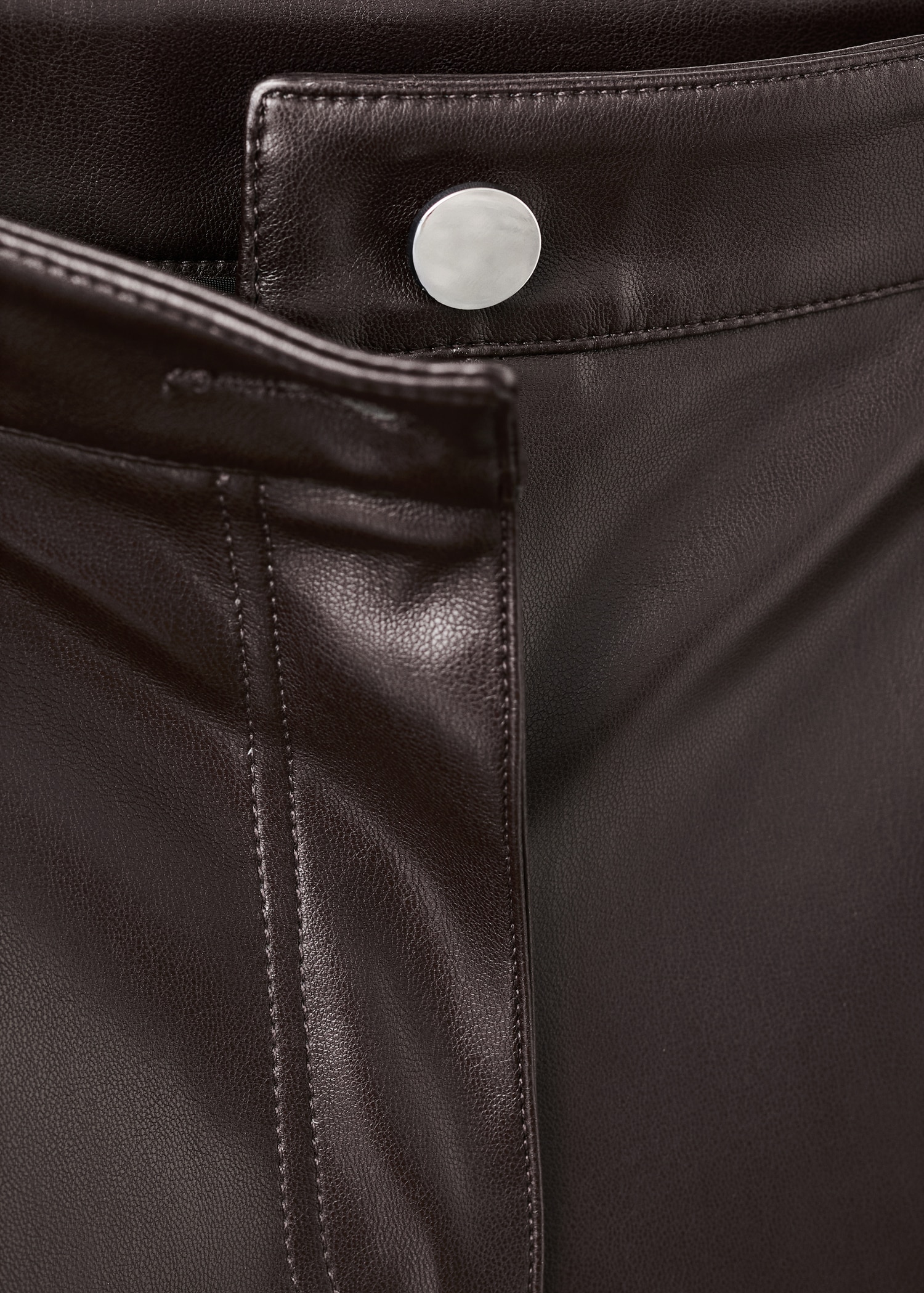 Faux-leather flared trousers - Details of the article 8