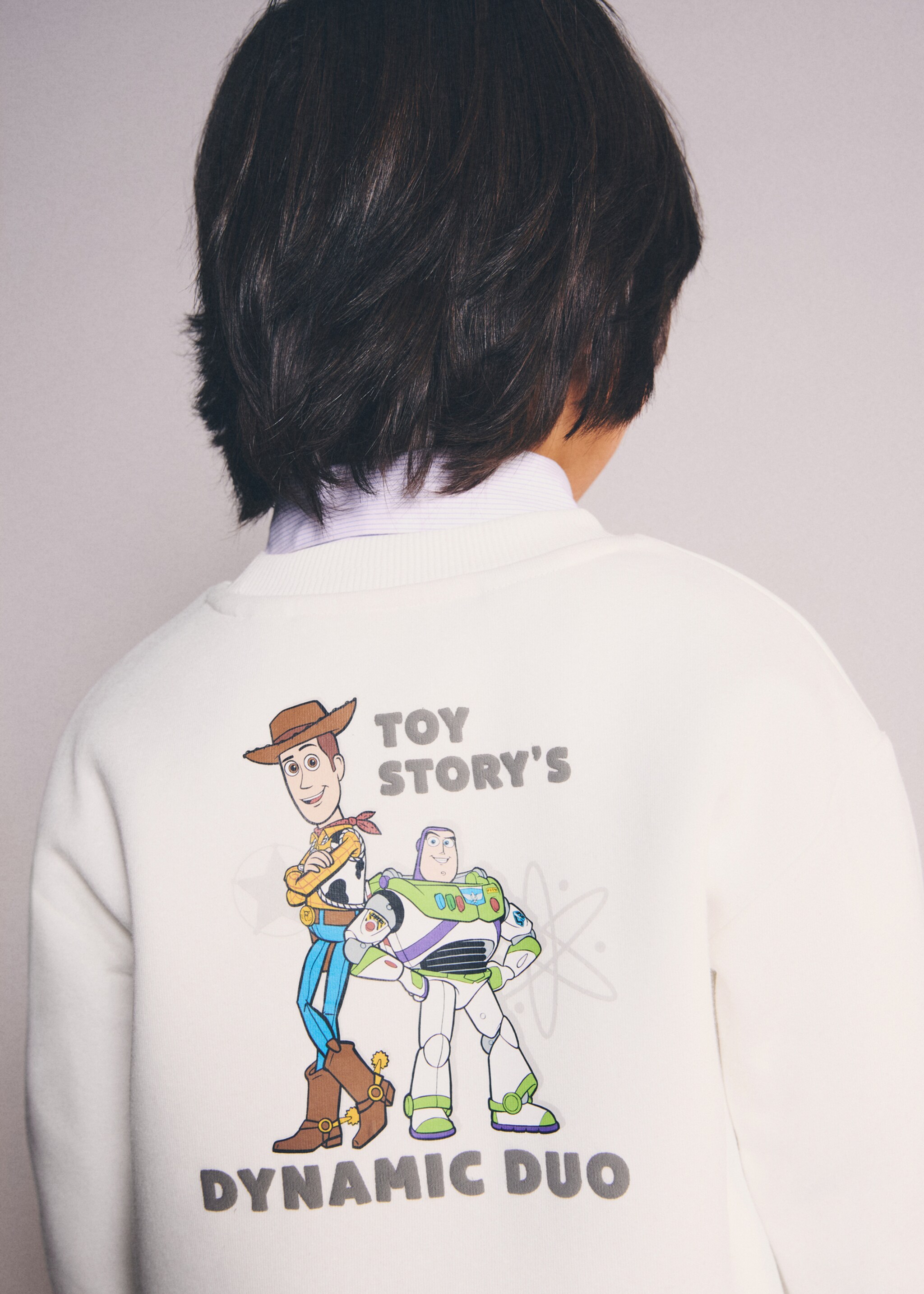 Sweat Toy Story - Plan moyen, Blanc cassé. Ref: 27031296-00.