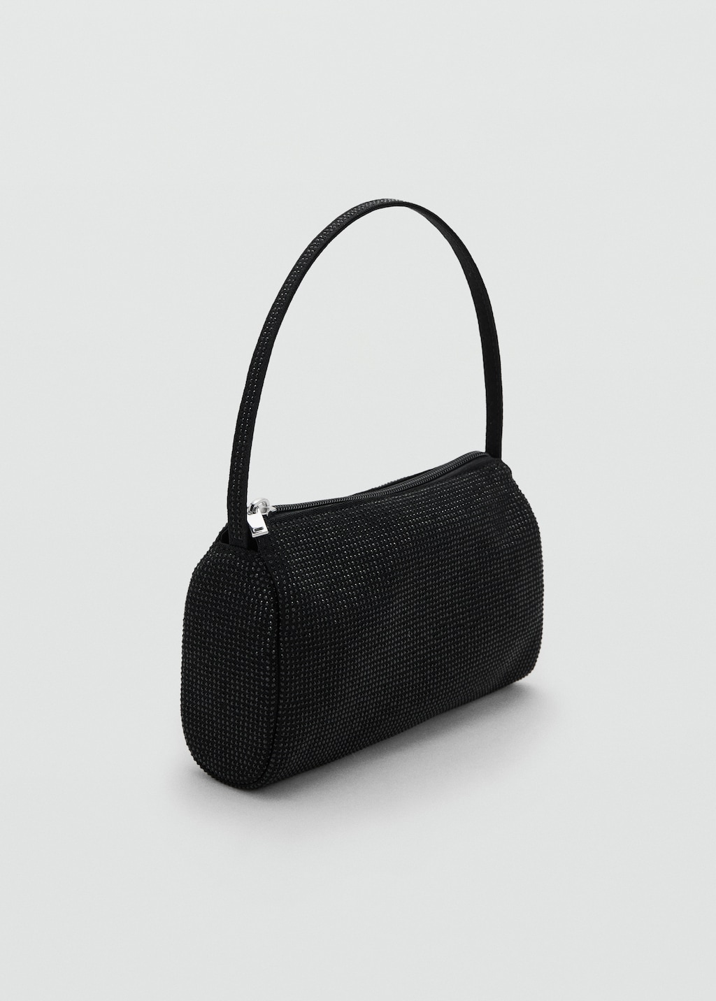 Handbag with rhinestones