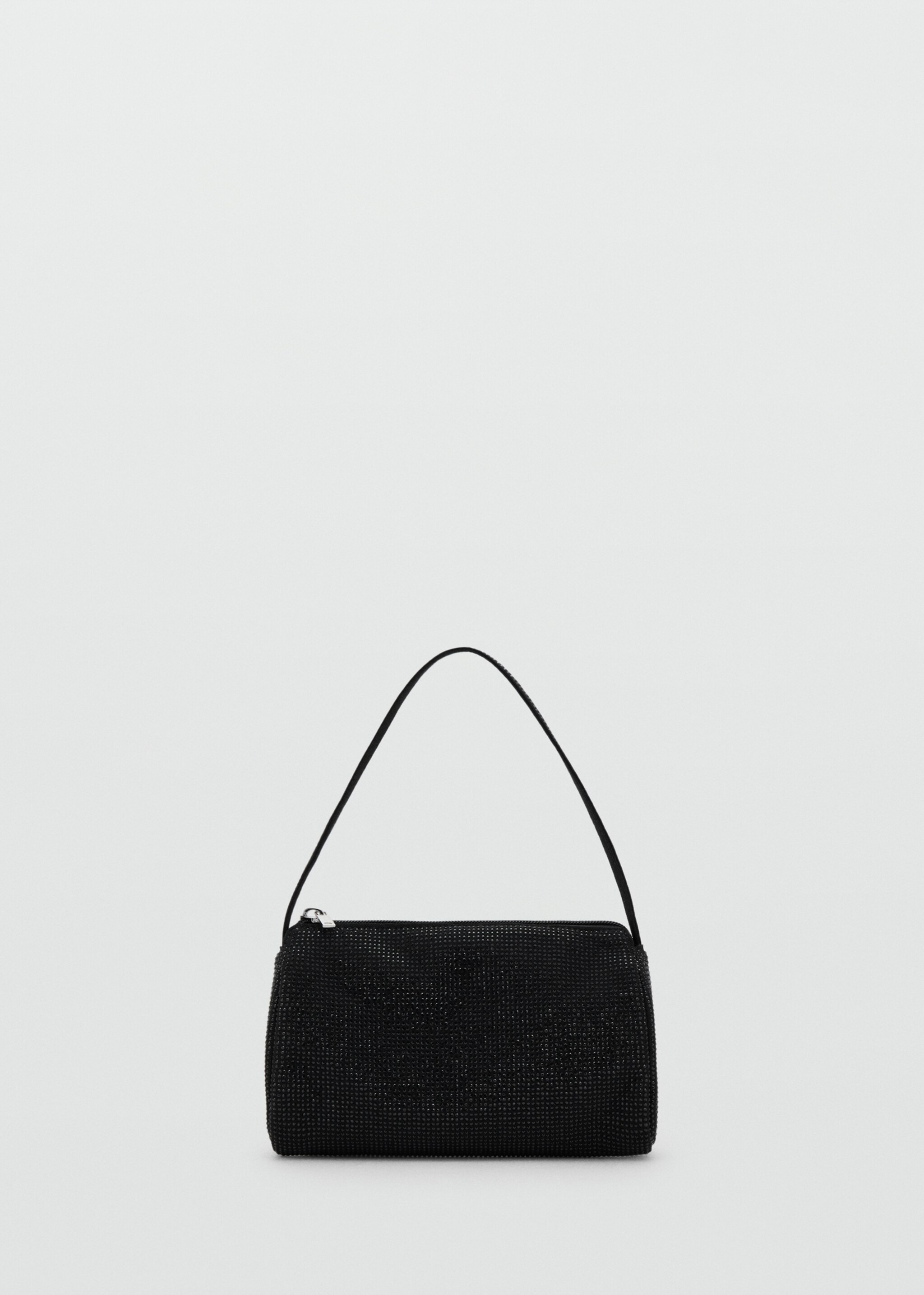 Handbag with rhinestones - Article without model, Black. Ref: 27031299-00.