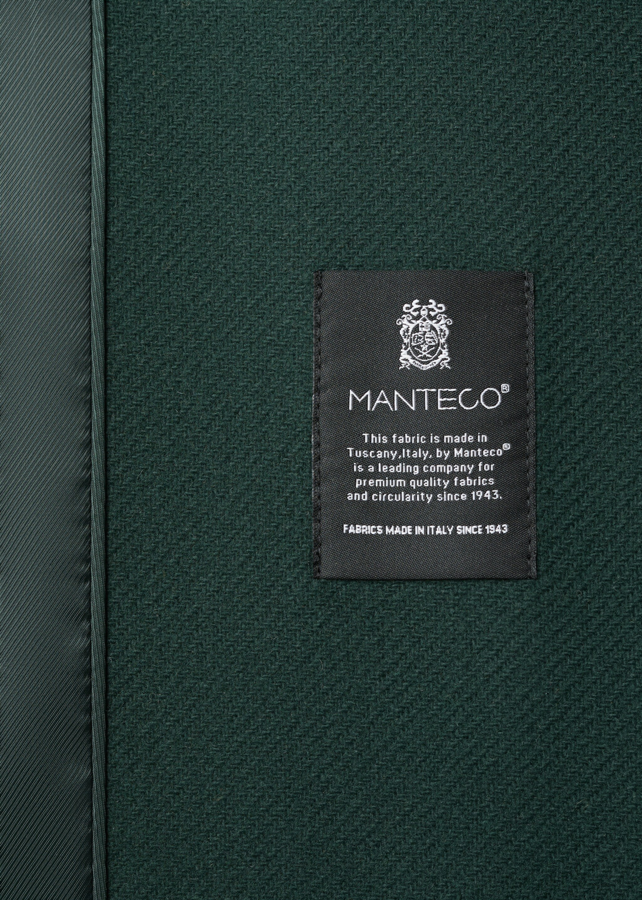 Manteco wool coat with belt - Details of the article 0, Green. Ref: 27031301-00.