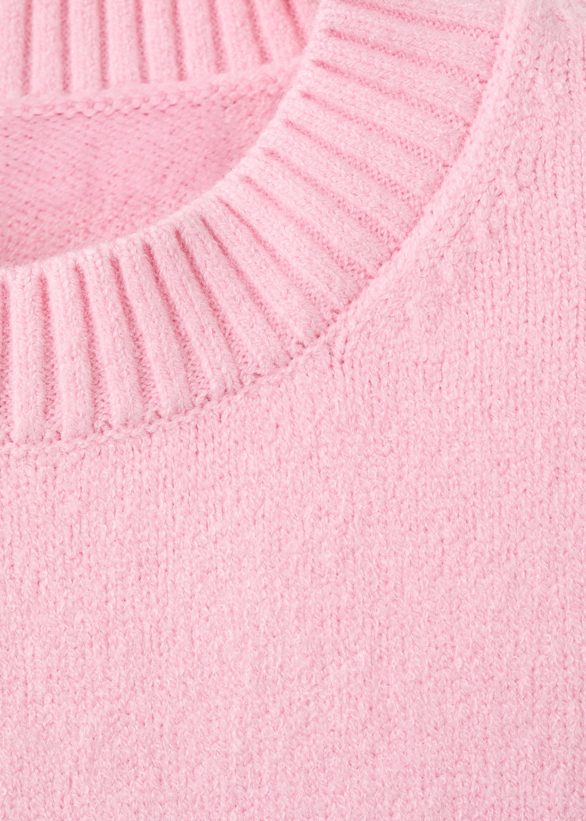 تيشيرت محبوك بأكمام قصيرة - تفاصيل المنتج 8, وردي. Ref: 27031302-00.