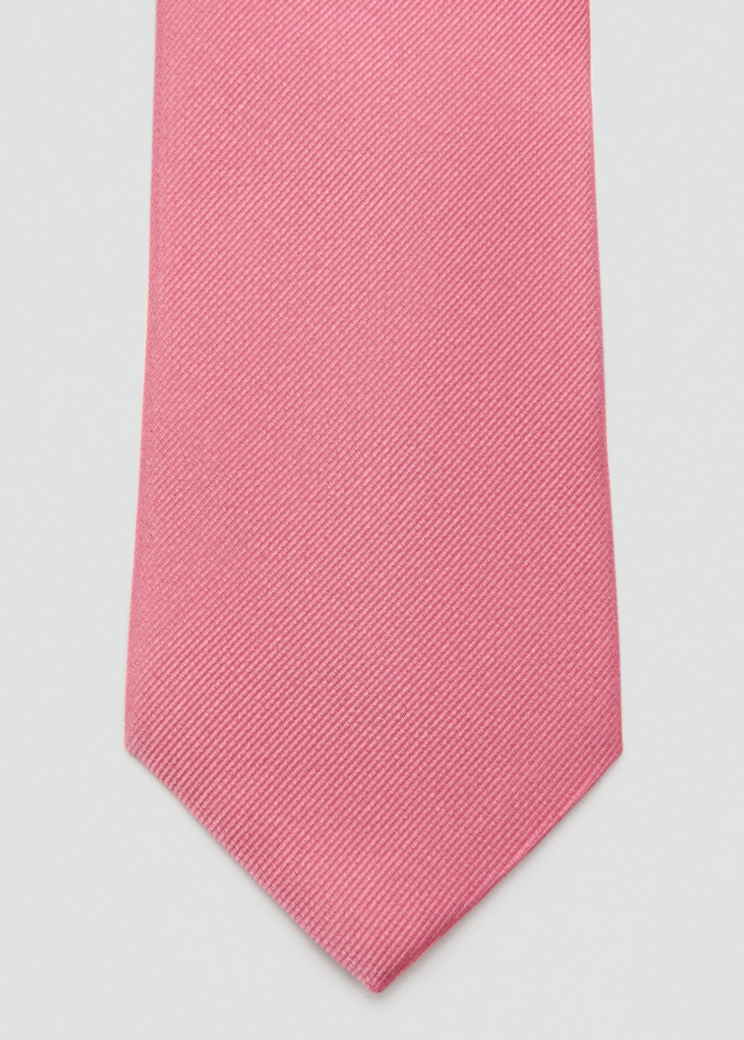 Plain silk tie - Details of the article 1