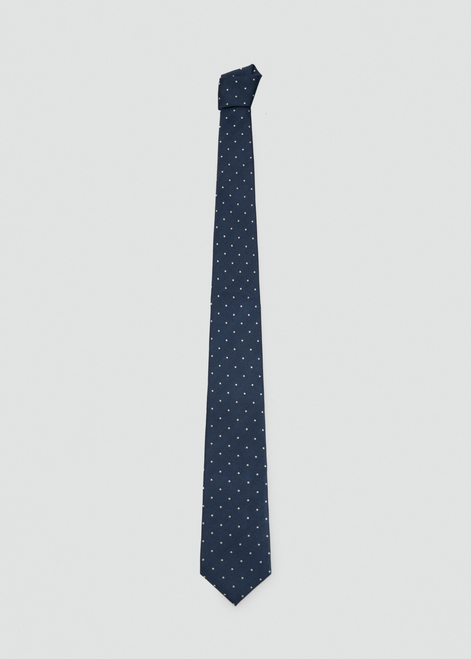 Polka-dot silk tie - Article without model