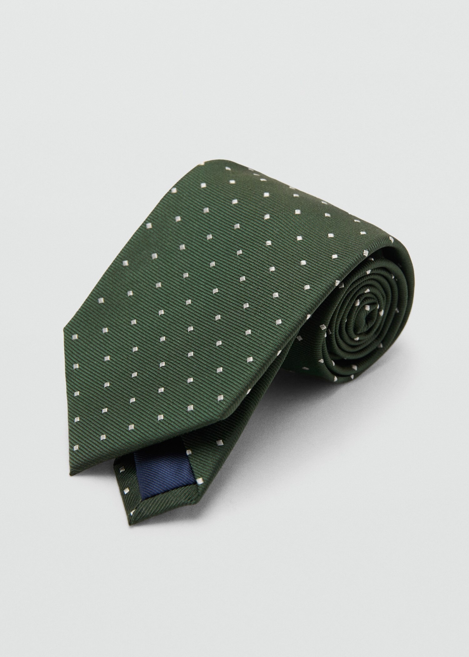 Polka-dot silk tie - Details of the article 1