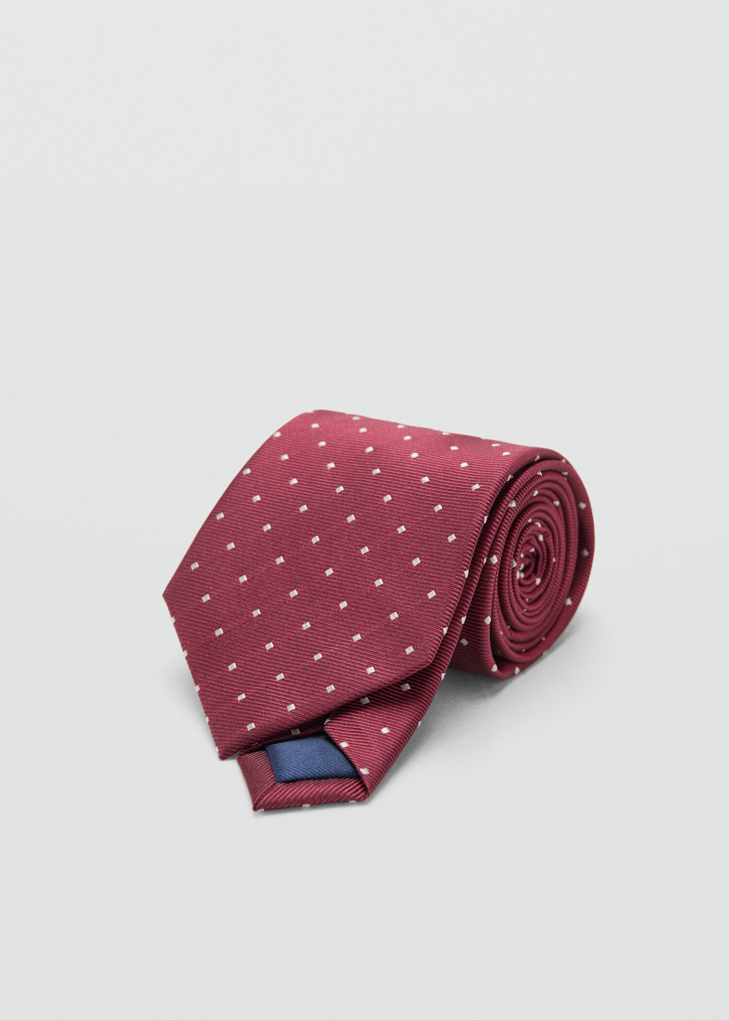 Polka-dot silk tie - Medium plane