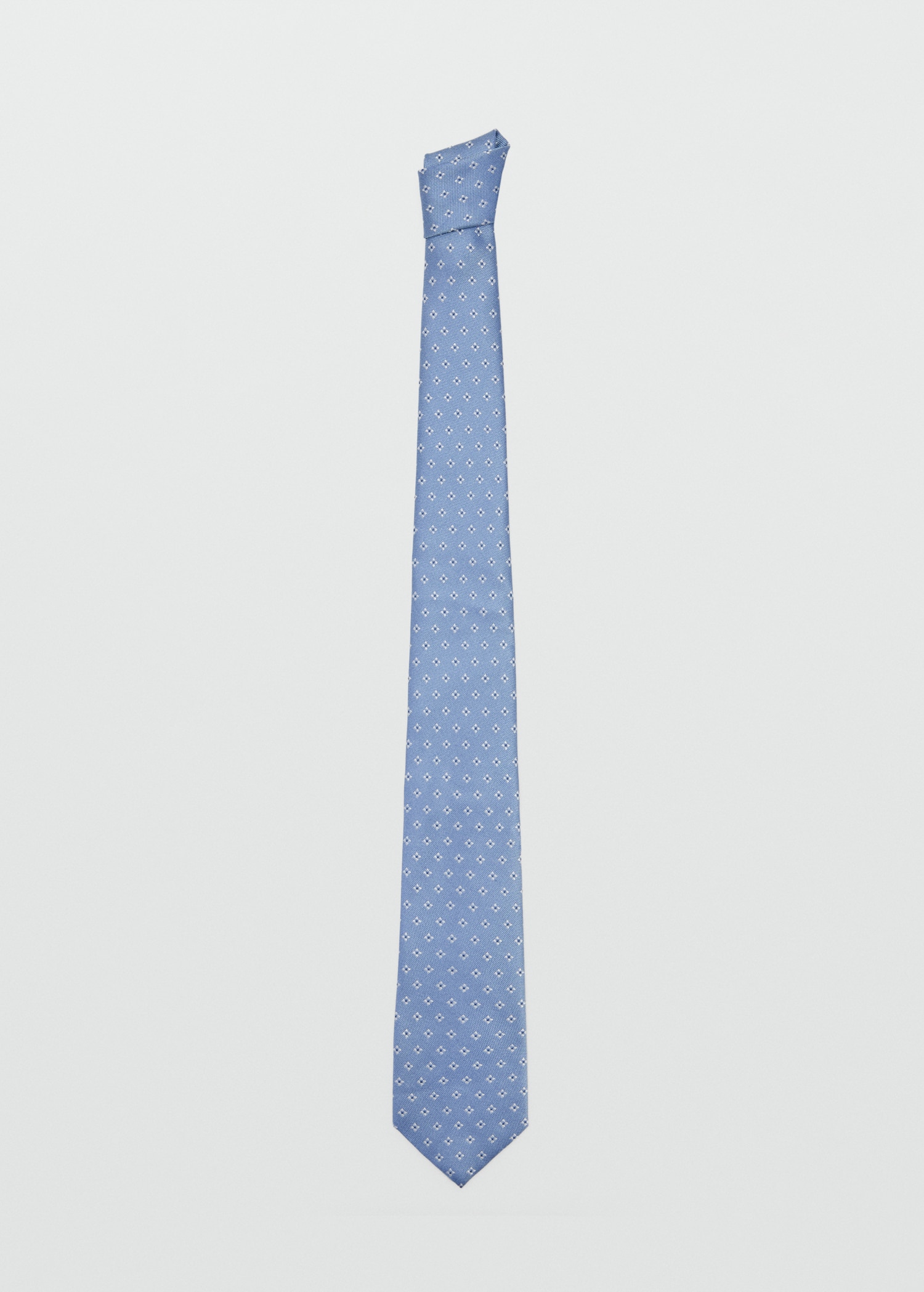 Geometric patterned silk tie - Article without model