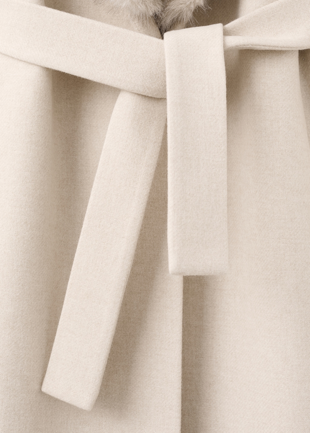 Manteco wool coat with fur collar