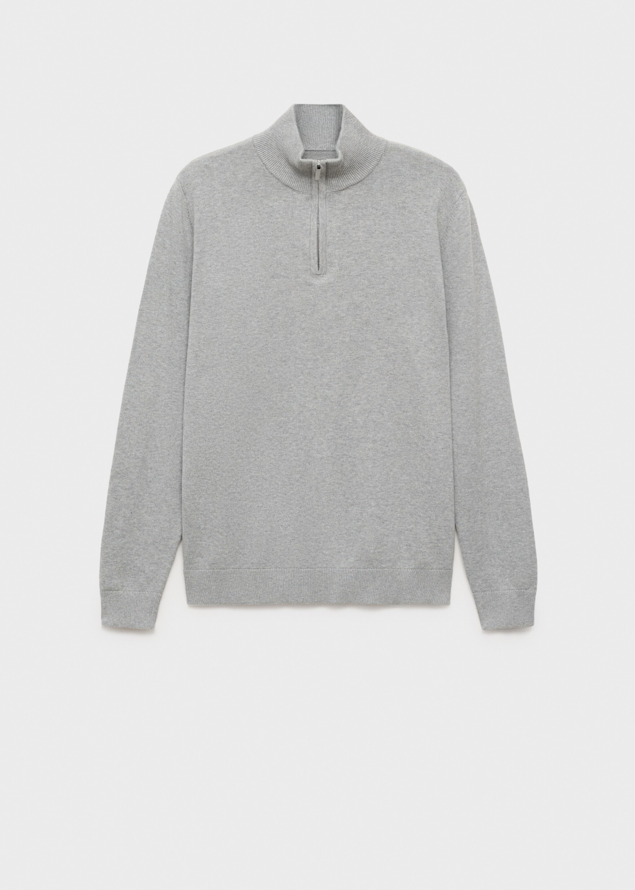 Perkins-neck sweater - Article without model, Medium Heather Grey. Ref: 27031313-00.