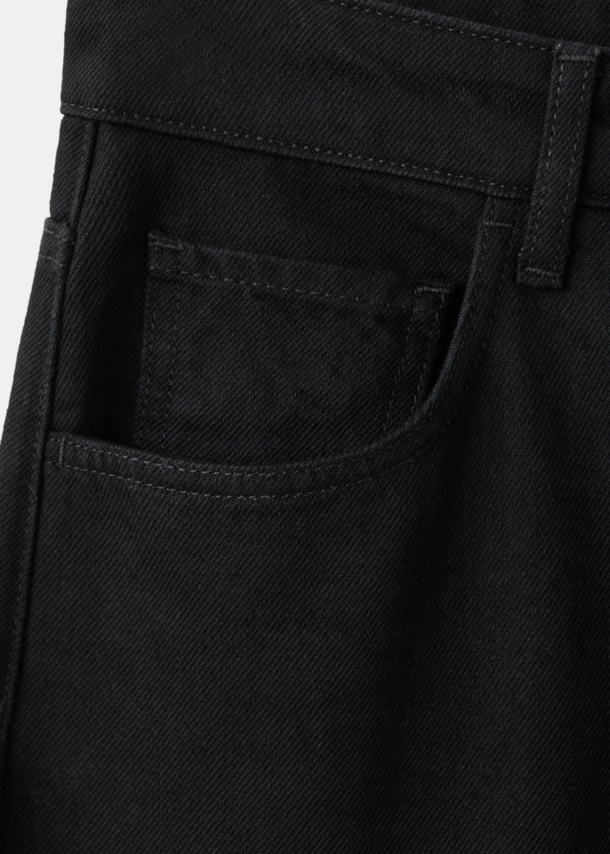 Mid-rise balloon jeans - Details of the article 0, Black denim. Ref: 27031315-00.