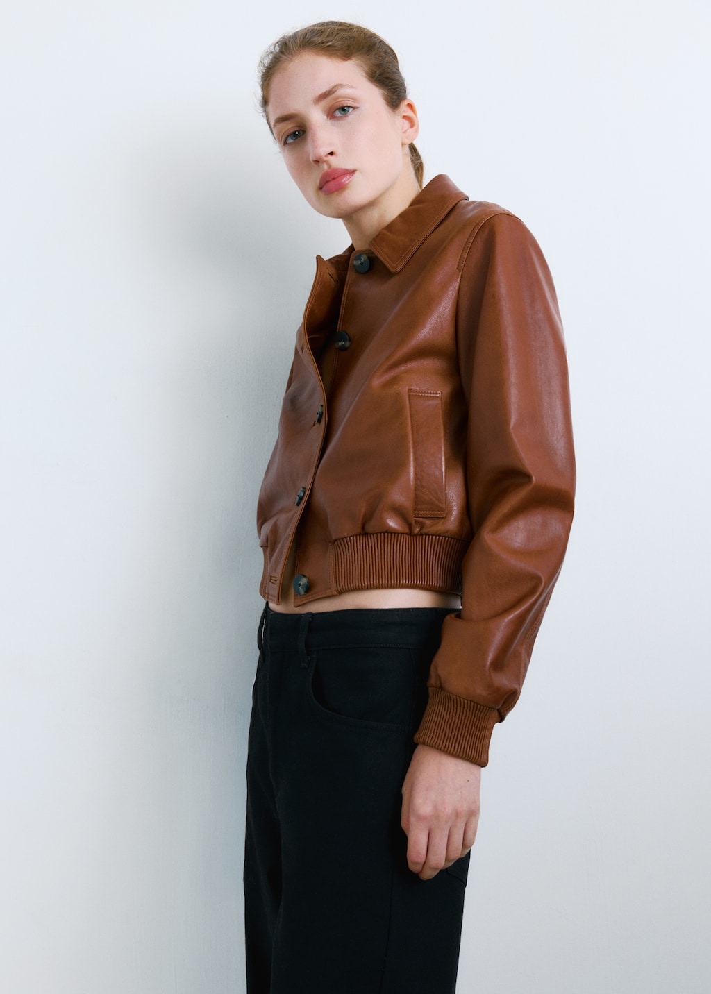 Mango Mid-rise balloon jeans