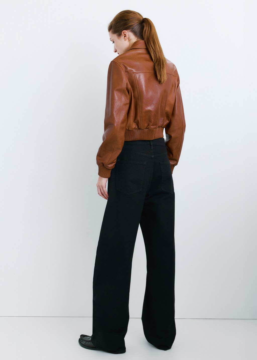 Mango Mid-rise balloon jeans