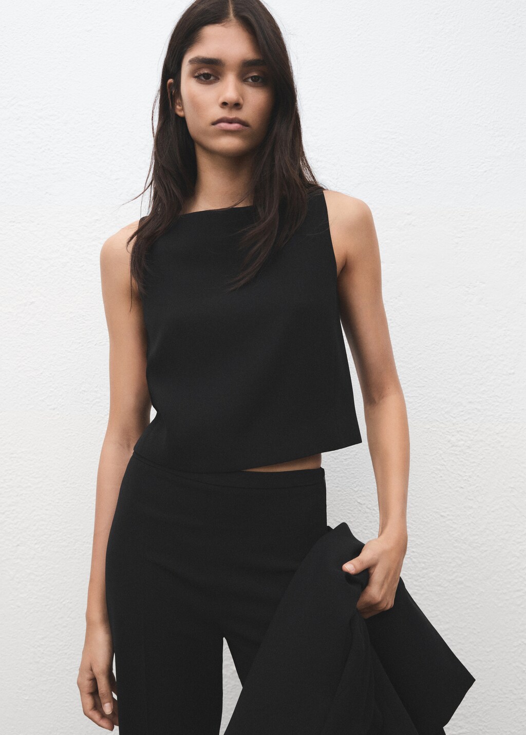 Cropped suit vest - image 3