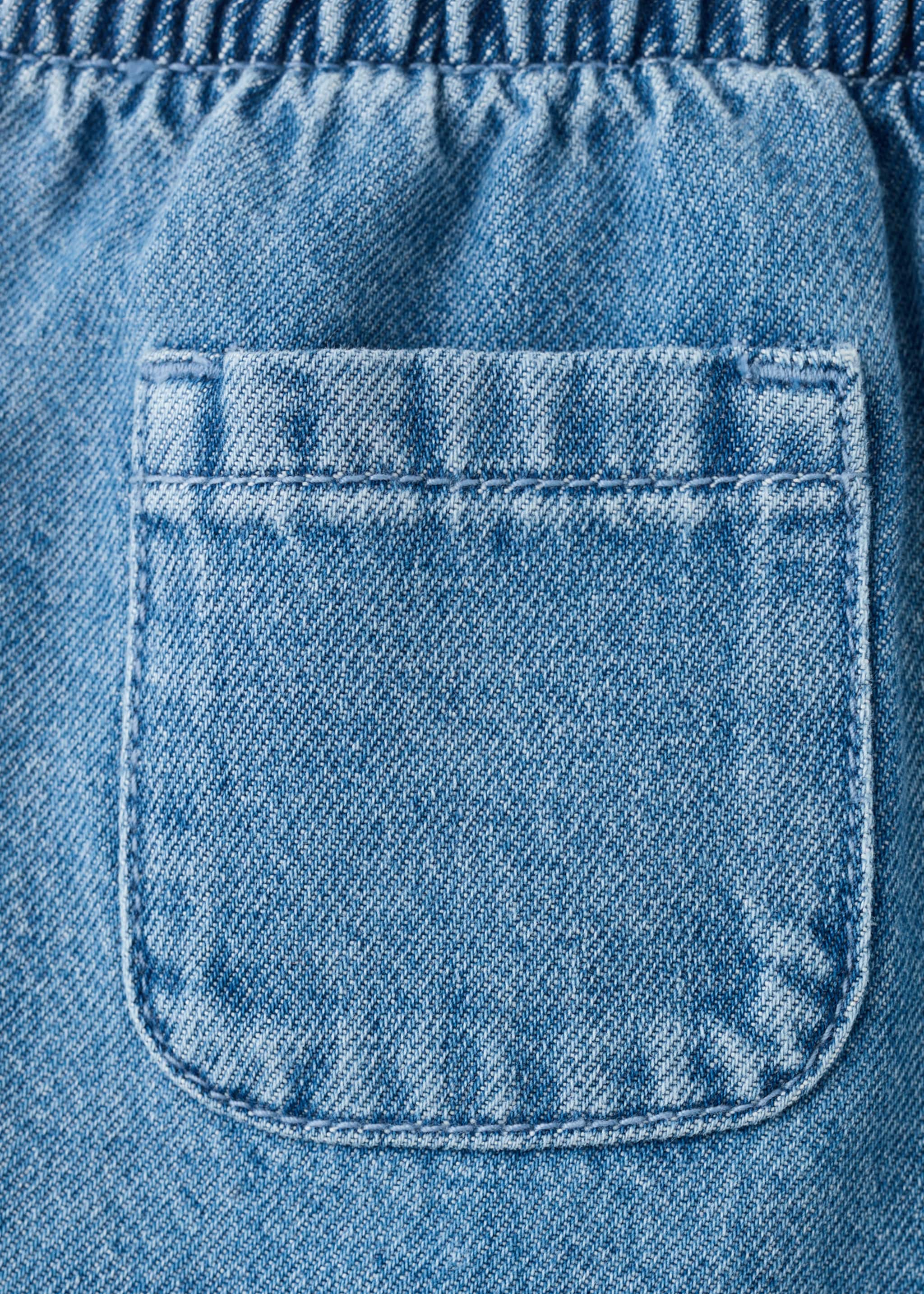 Jeans rectos cintura goma - Detalle del artículo 0, Azul medio. Ref: 27031321-00.