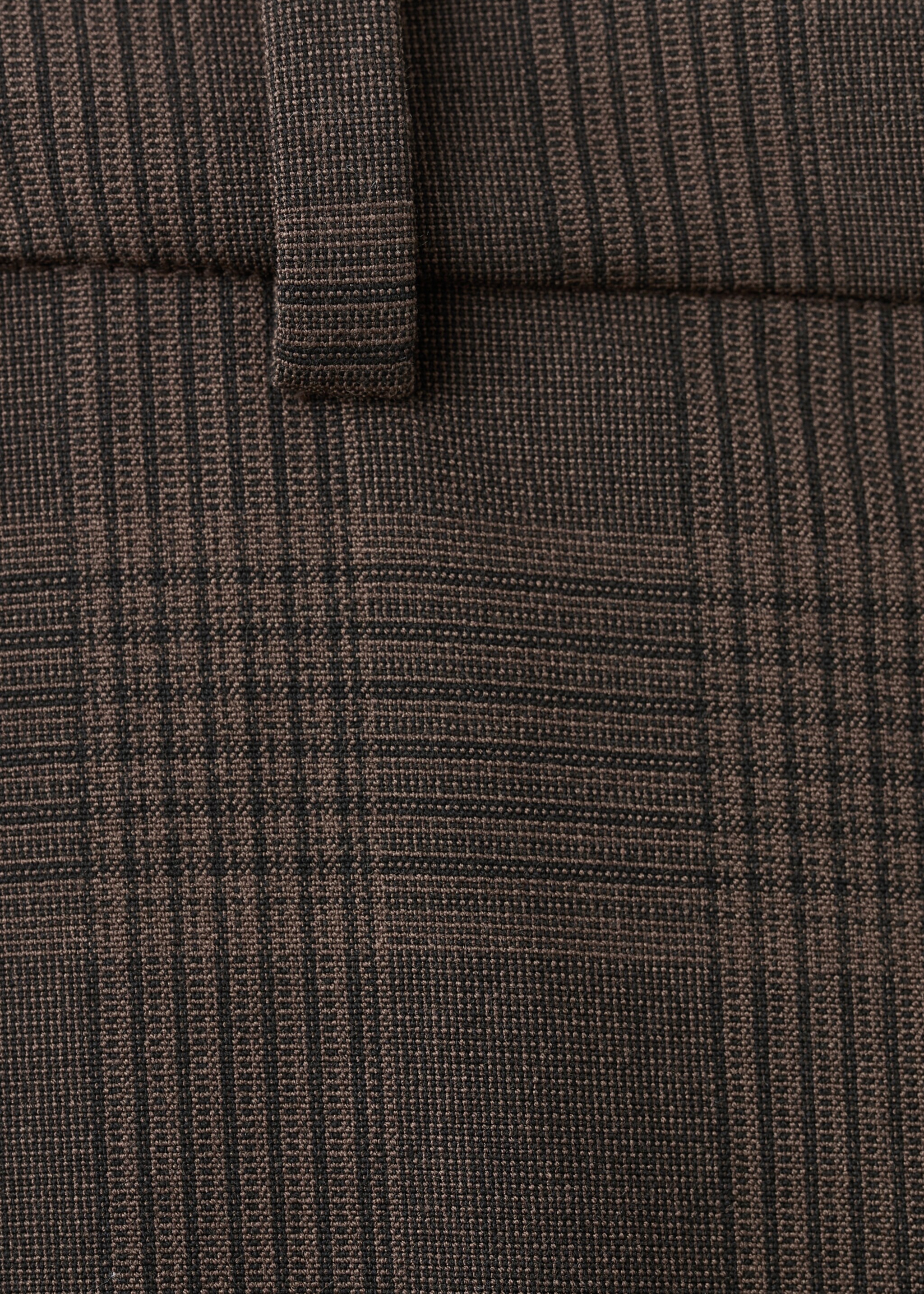 Check suit trousers - Details of the article 0, Brown. Ref: 27031324-00.