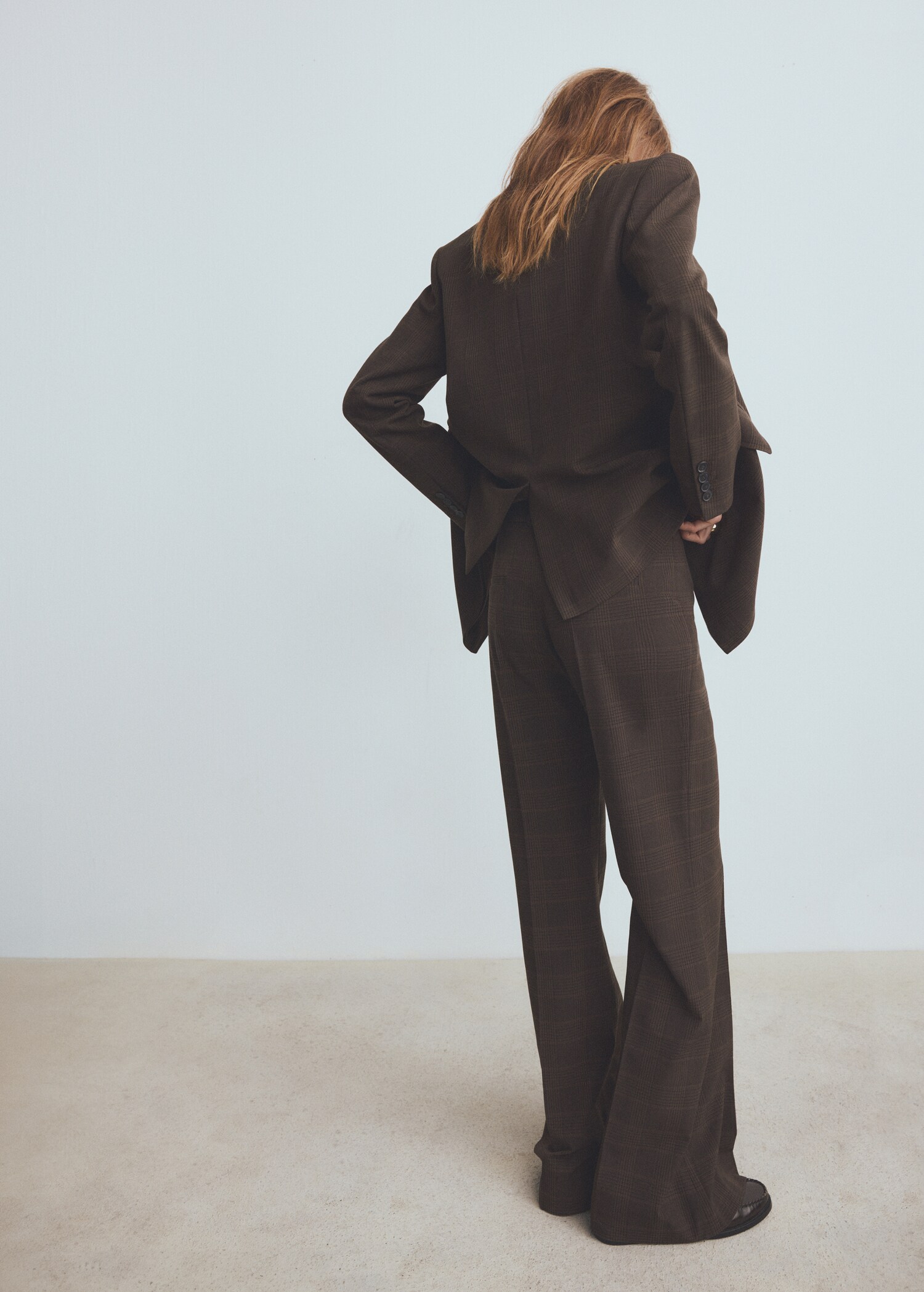 Check suit trousers - Reverse of the article