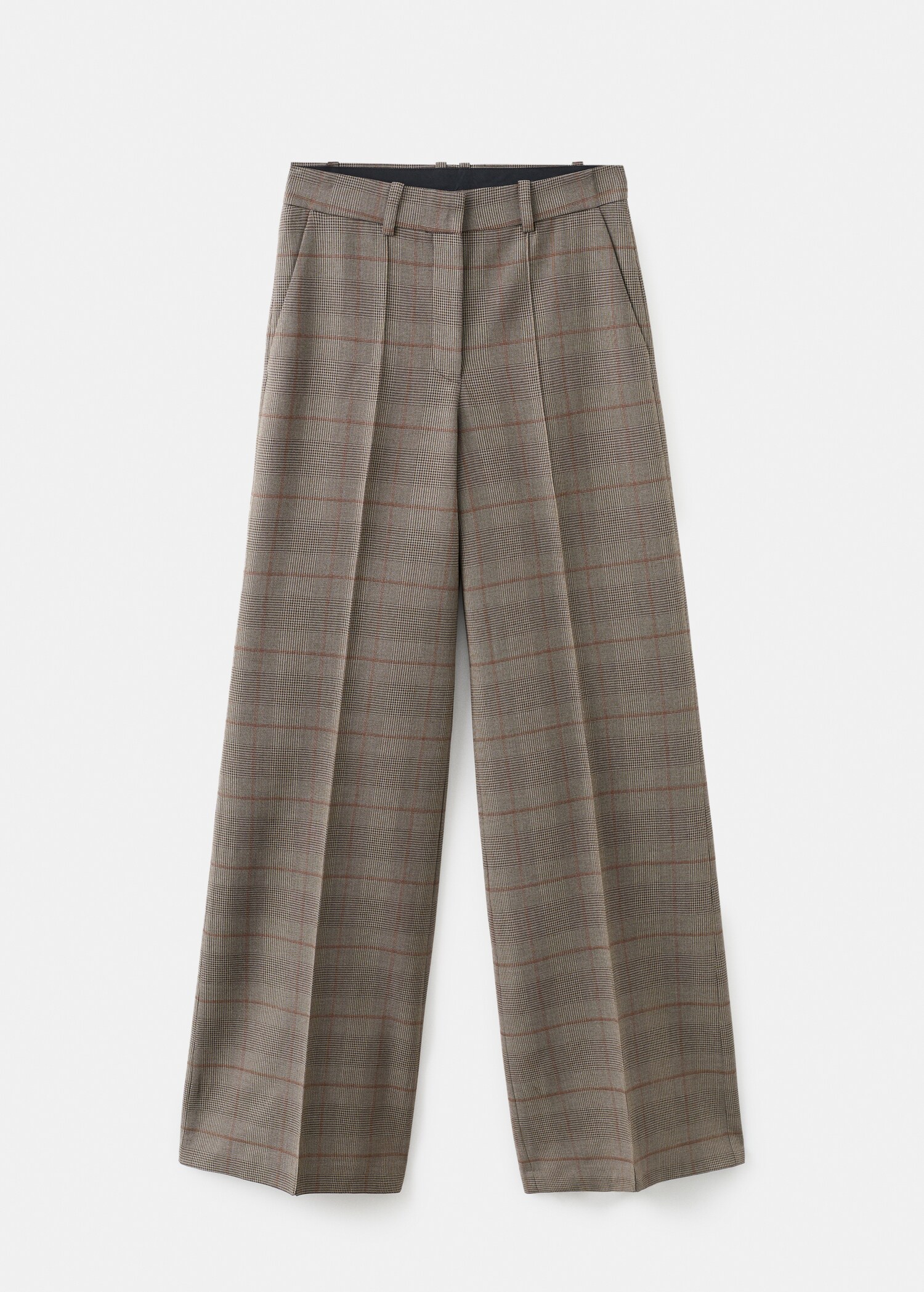 Wool-blend check trousers - Article without model