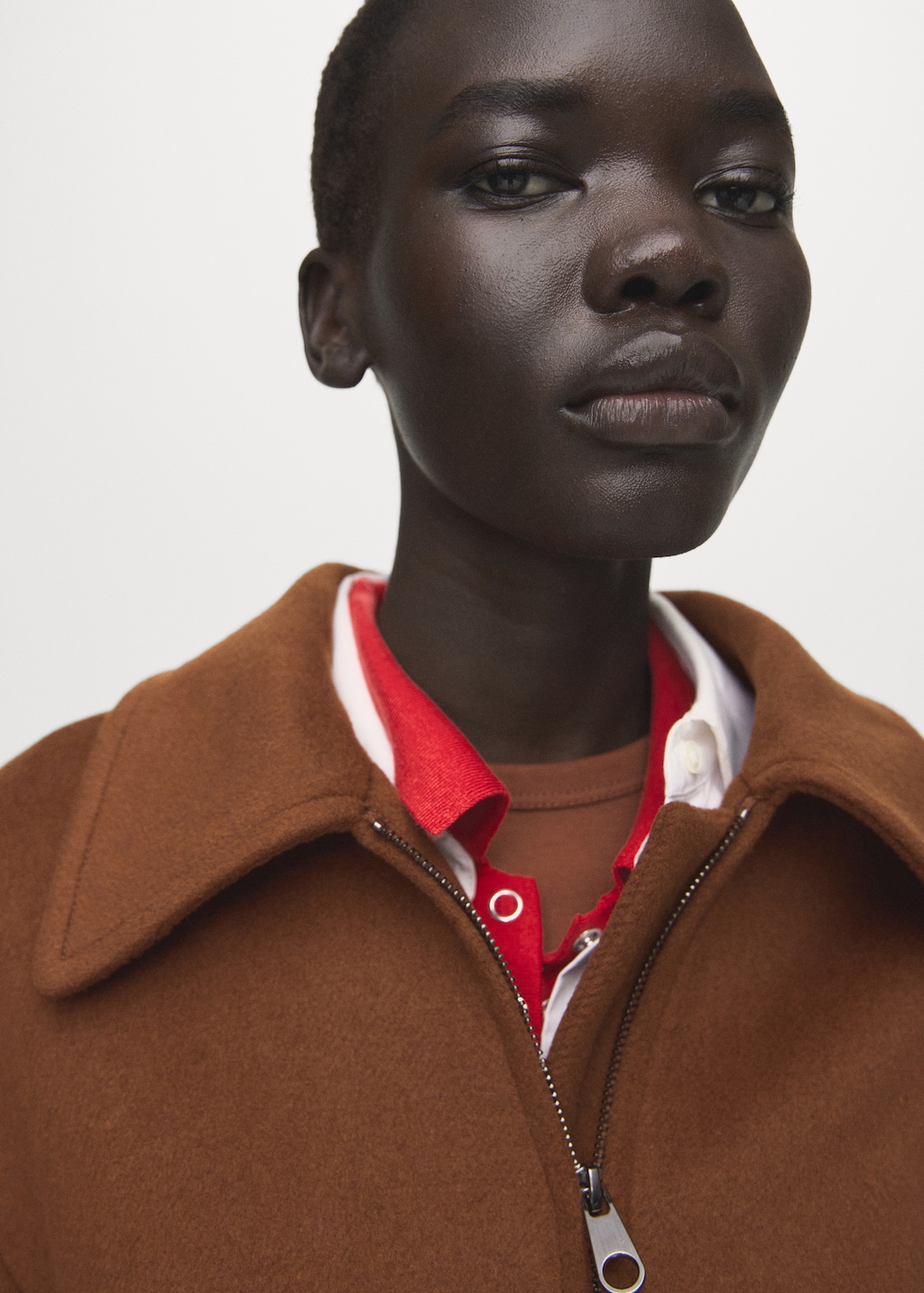 Mango Wool jacket with shirt collar