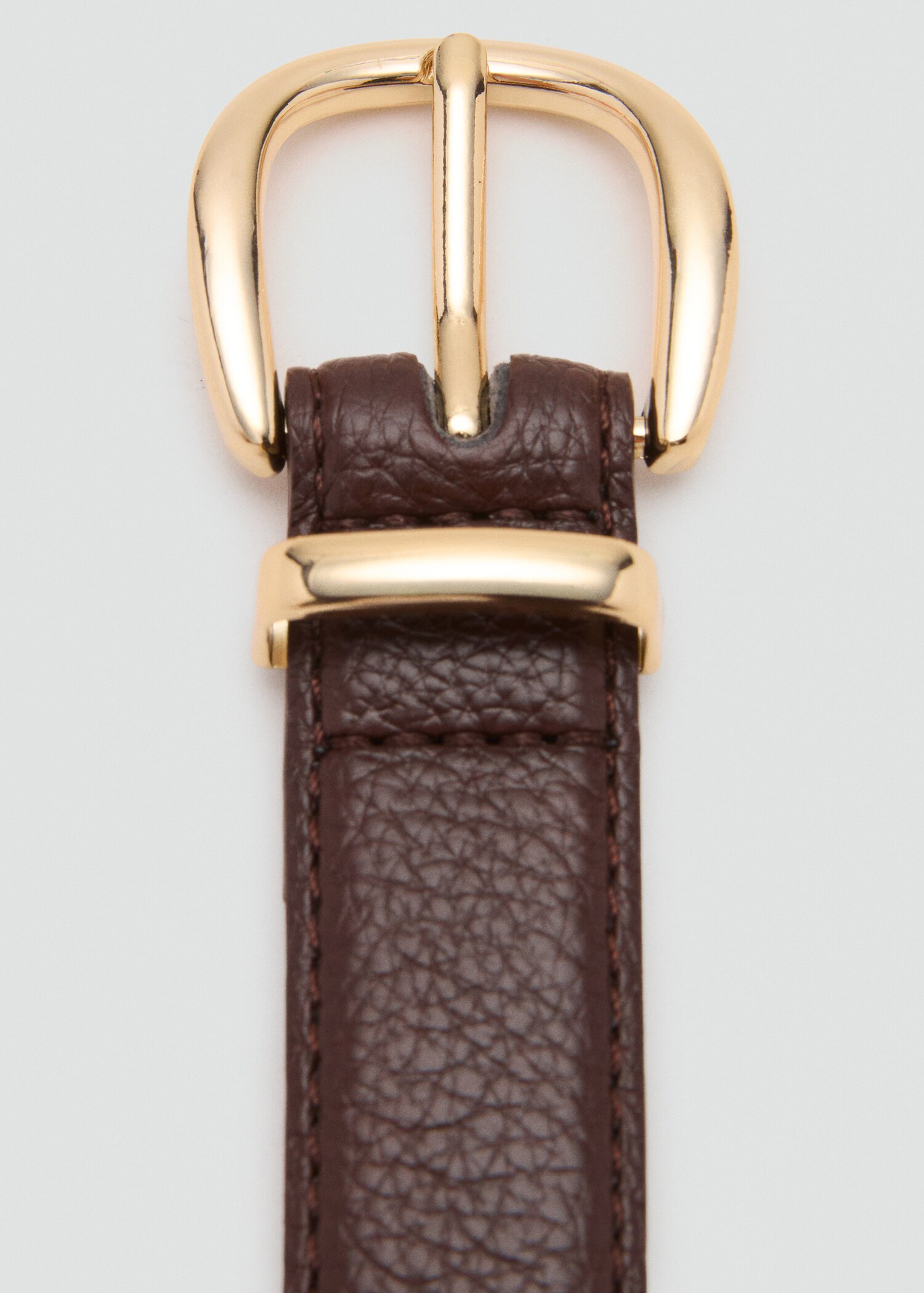 Oval buckle belt - Medium plane