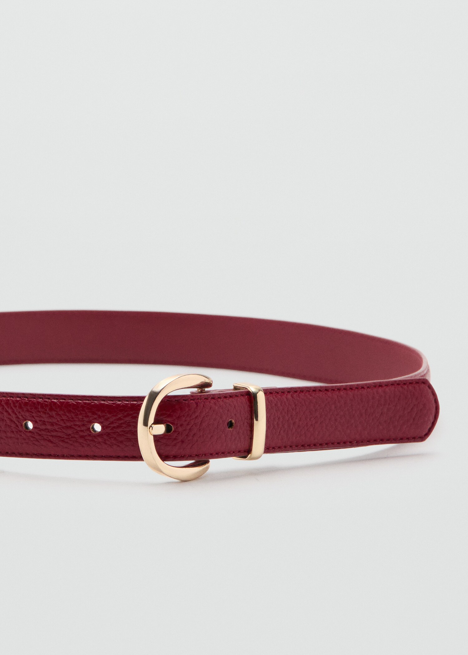 Oval buckle belt - Medium plane