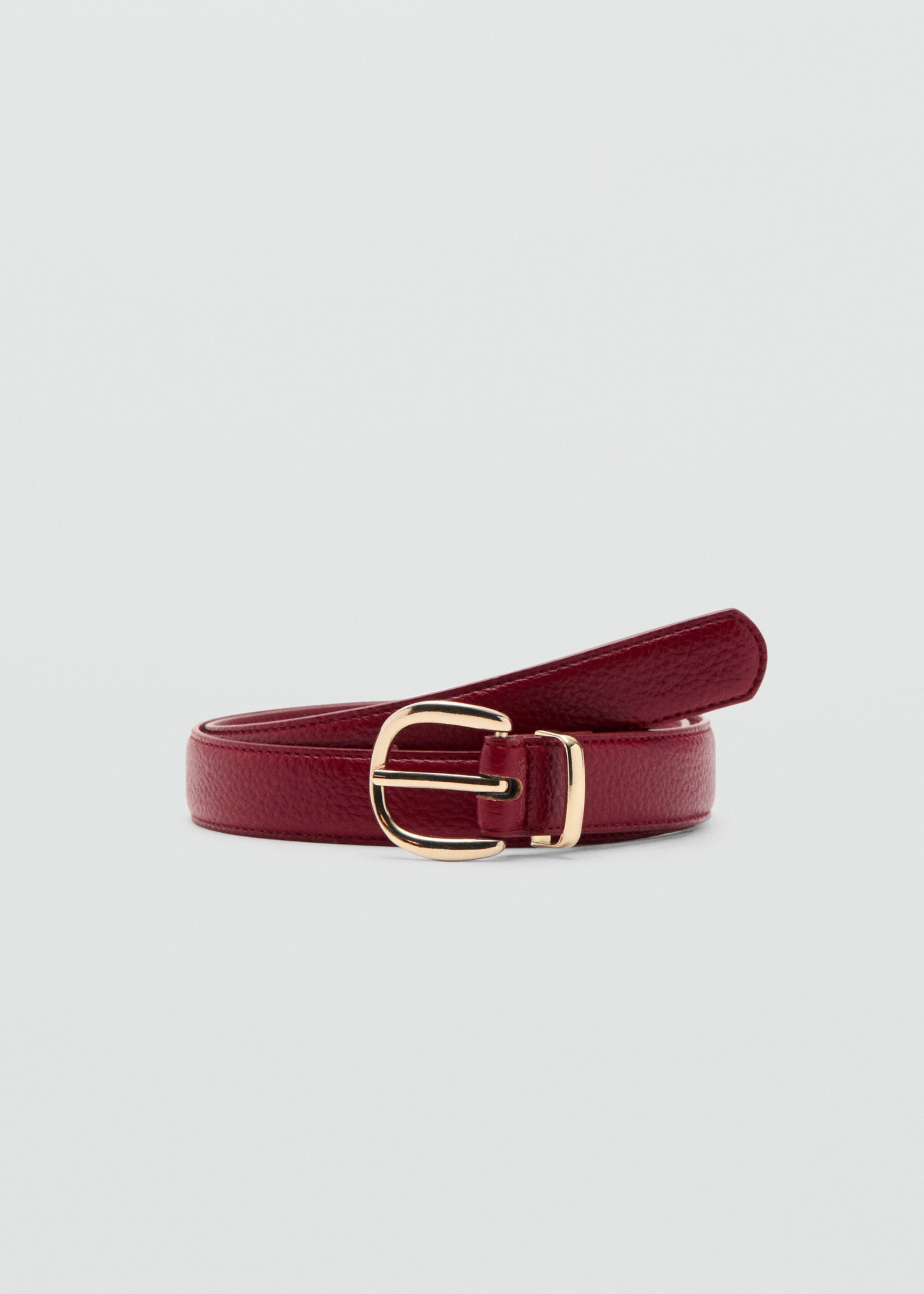 Oval buckle belt - Article without model, Red. Ref: 27031335-00.