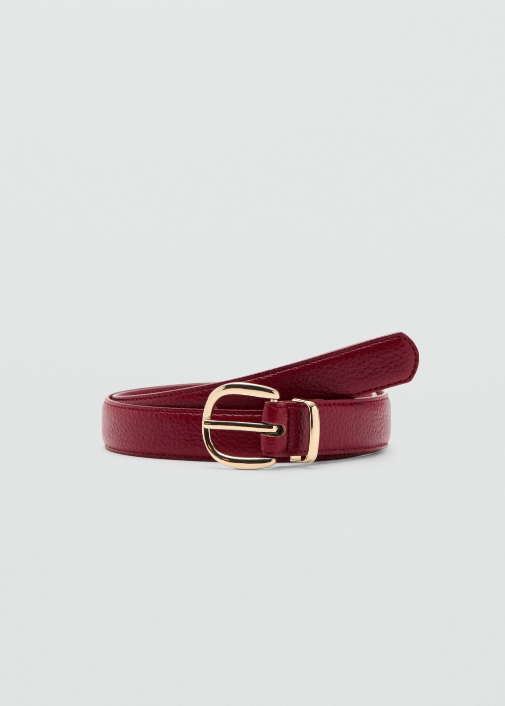 Oval buckle belt