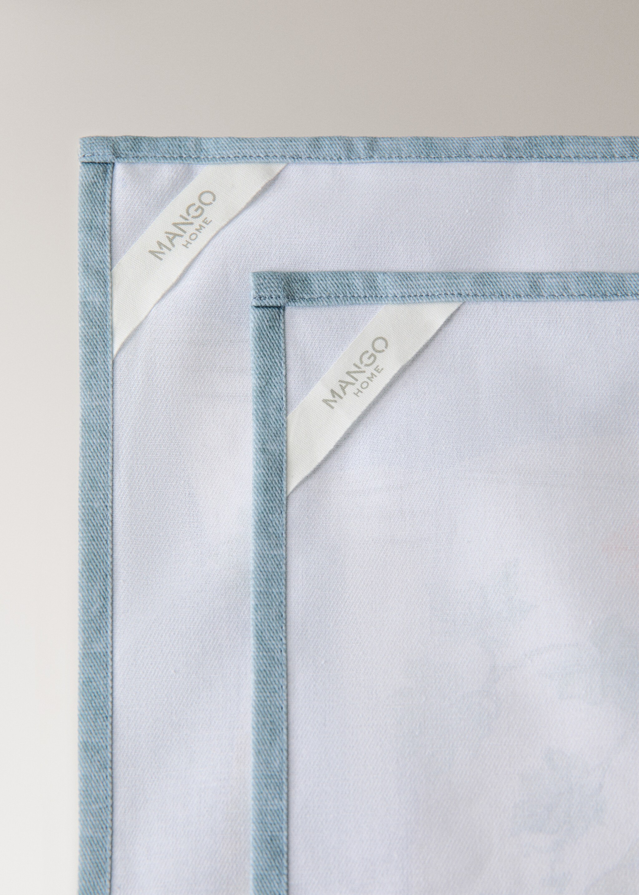 Küchentücher mit Vintage-Porzellanmotiven - Detail des Artikels 3, Blau. Ref: 27031343-00.