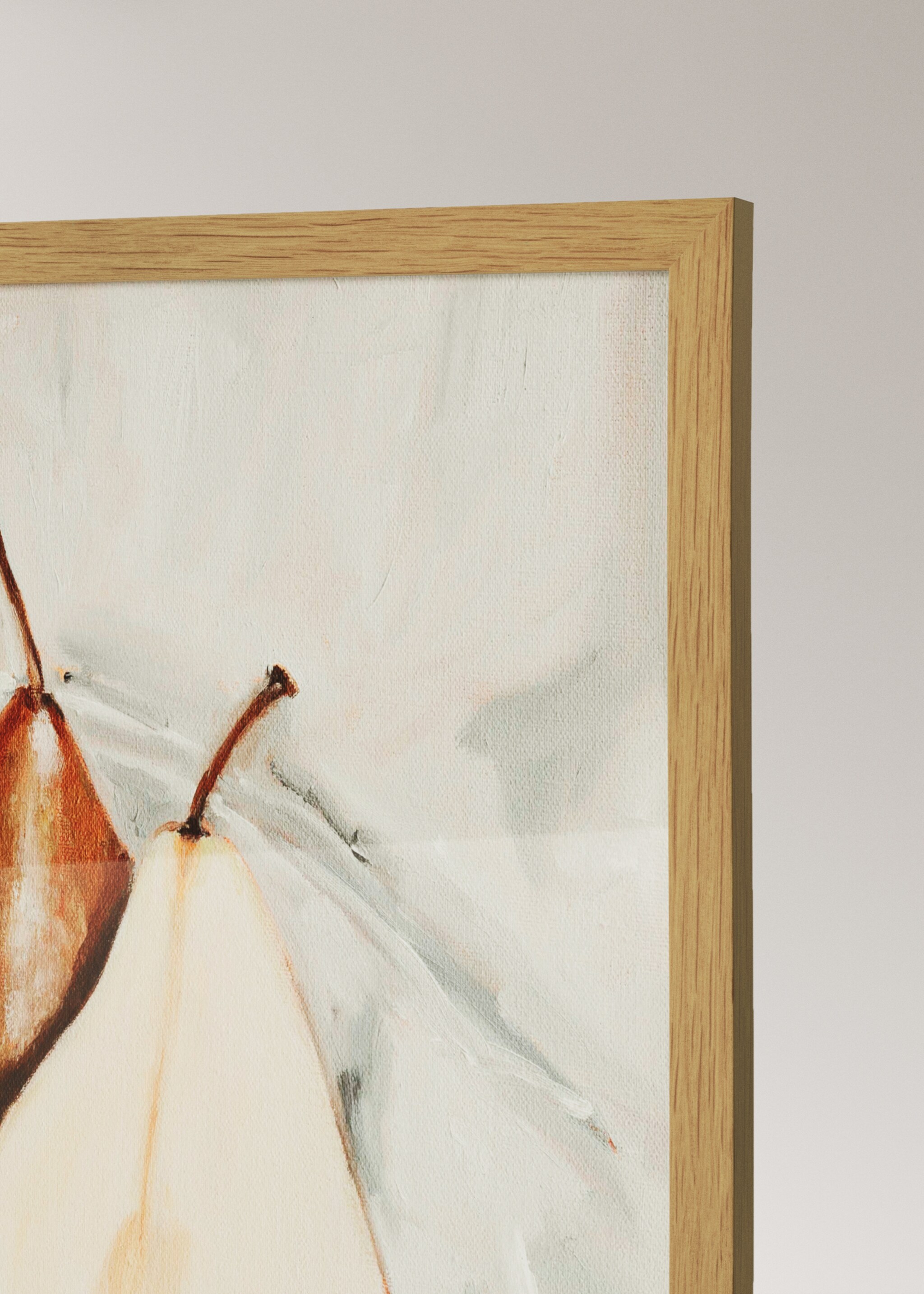 pear art painting - Details of the article 2, Off White. Ref: 27031349-00.