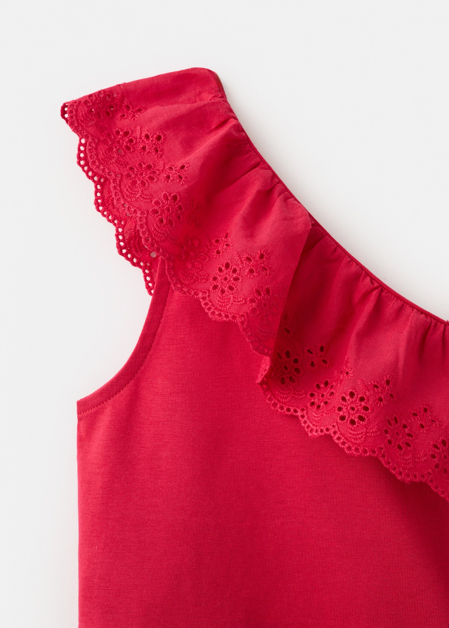 Ruffled asymmetric T-shirt - Details of the article 8