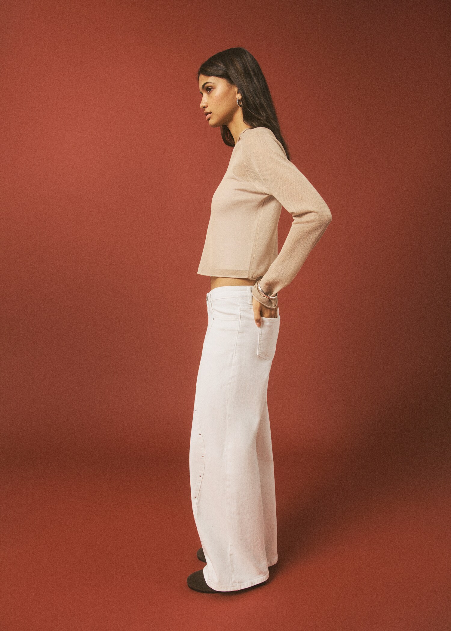 Jeans low waist tachuelas - Detalle del artículo 2