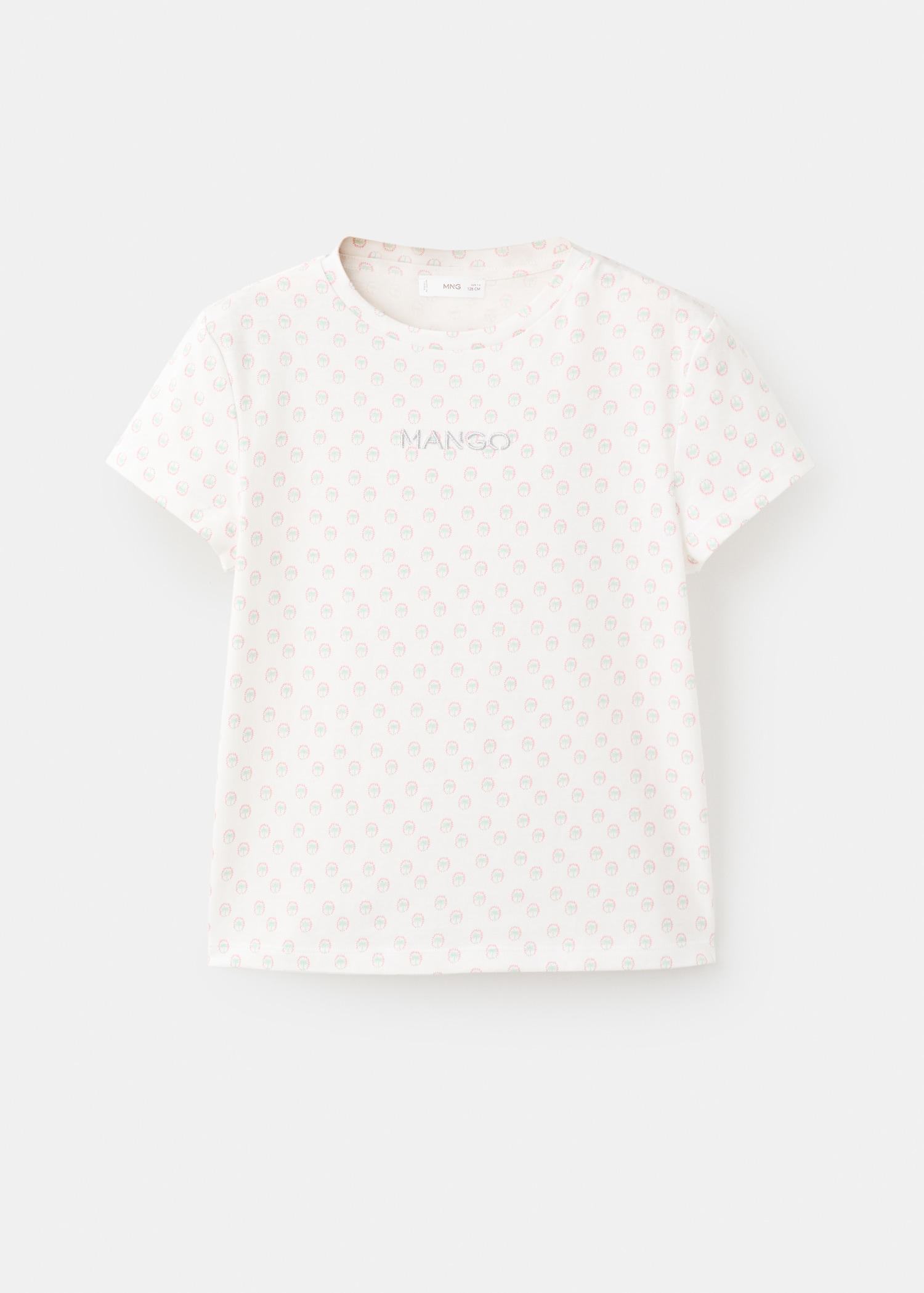 刺绣印花T恤 - null