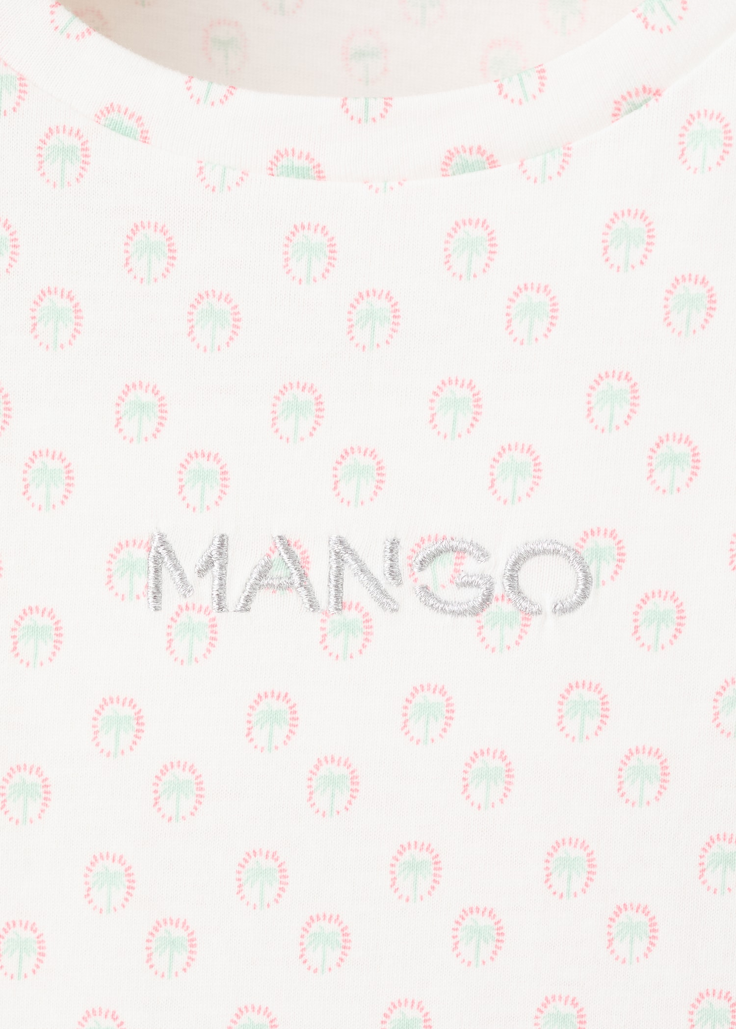 刺绣印花T恤 - null